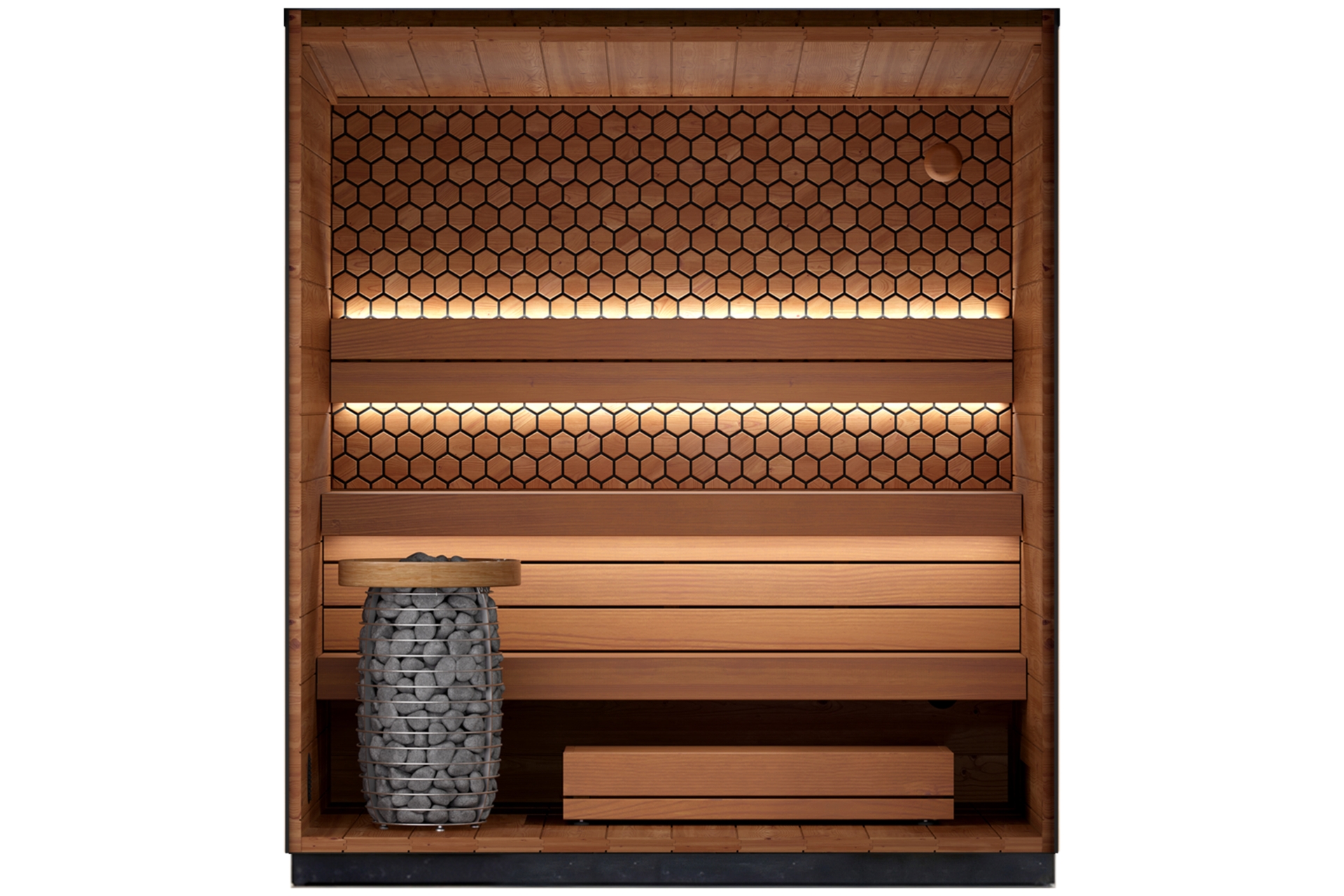 Sauna fińska zewnętrzna Leil® Saunas Viva 210 3-osobowa