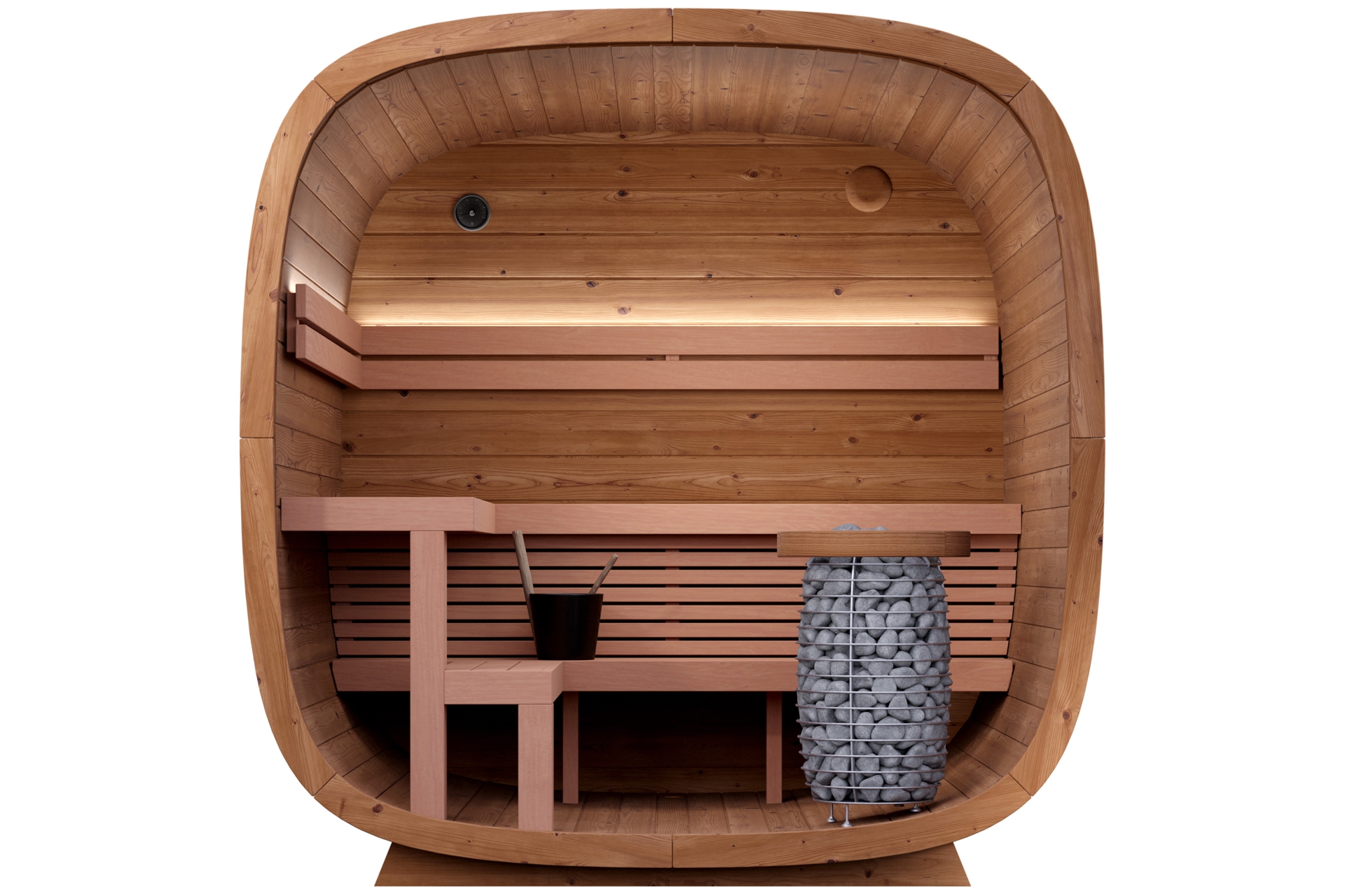 Sauna fińska zewnętrzna Leil® Saunas Dice Solo 5-osobowa