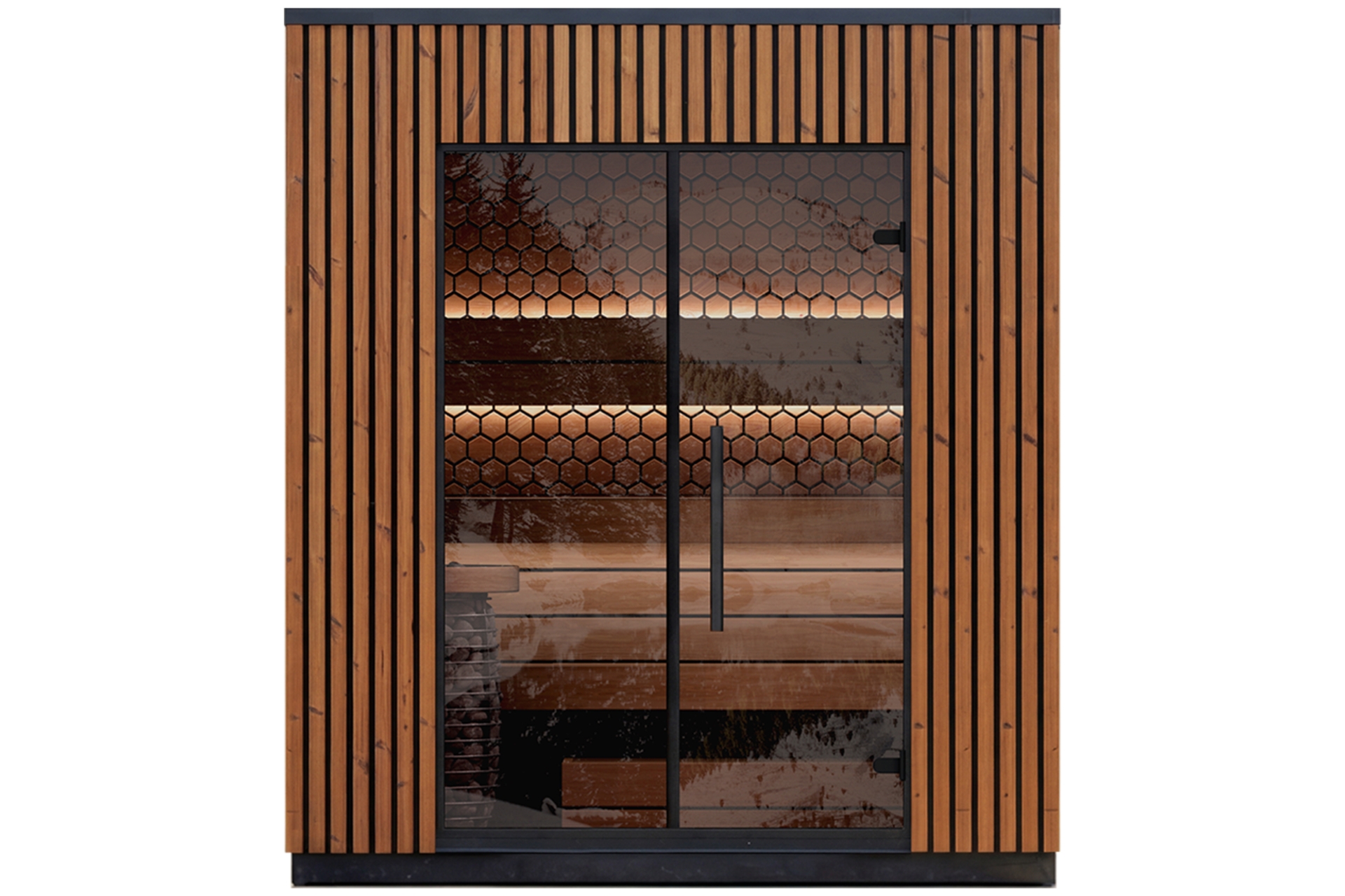 Sauna fińska zewnętrzna Leil® Saunas Viva 210 3-osobowa