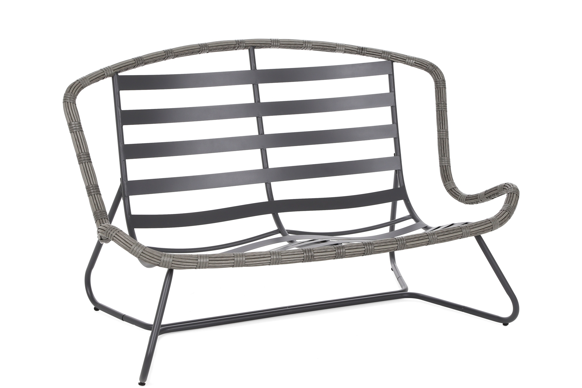 Meble technorattanowe Palermo szare - dla 4 osób Meble ogrodowe technorattanowe Palermo Grey / Grey