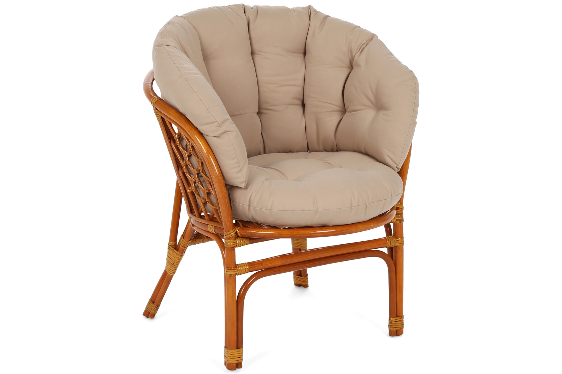 Meble ogrodowe rattanowe Bahama Orange / Latte 3+1 - dla 4 osób - naturalny materiał Meble ogrodowe rattanowe Bahama Orange / Latte 3+1