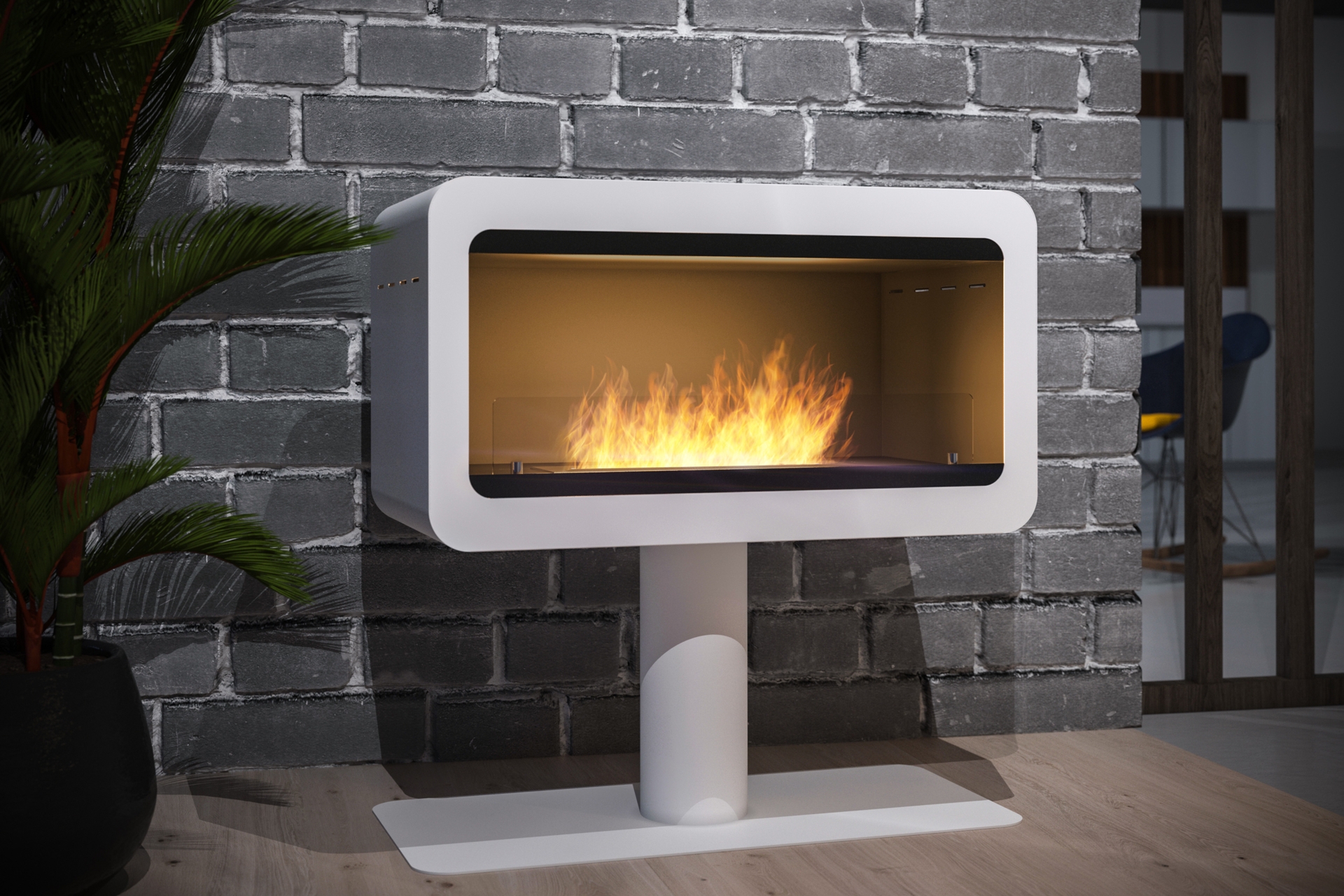 Biokominek Infire Inecco biały