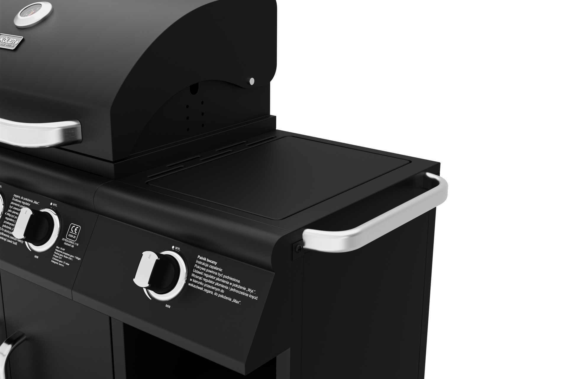 Grill gazowy Köler Relish V3 - czarny - 16 kW Grill gazowy Köler Relish V3 Black