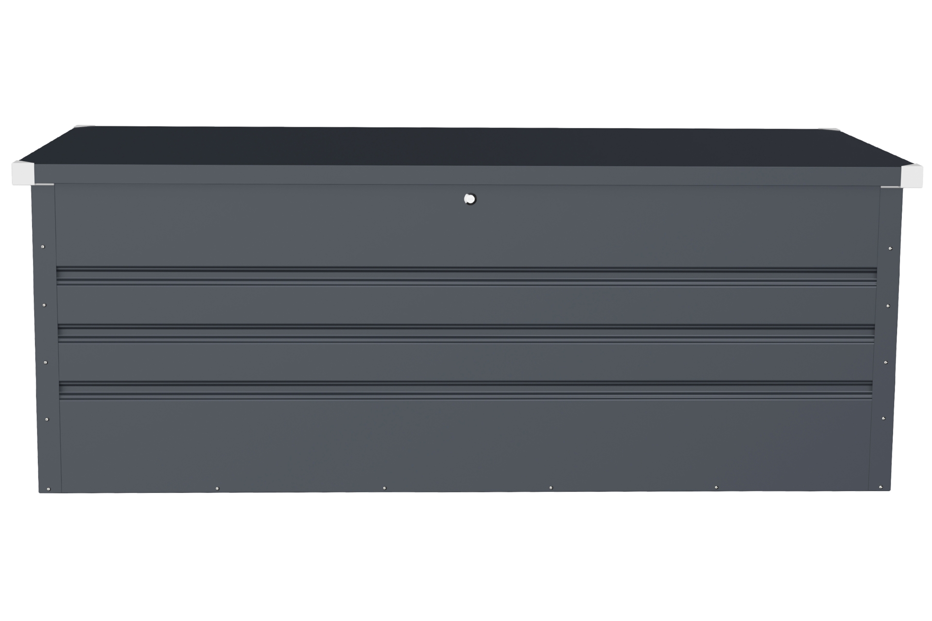 Skrzynia ogrodowa Goteborg XL Grey - szara - metalowa Skrzynia ogrodowa Goteborg XL Grey