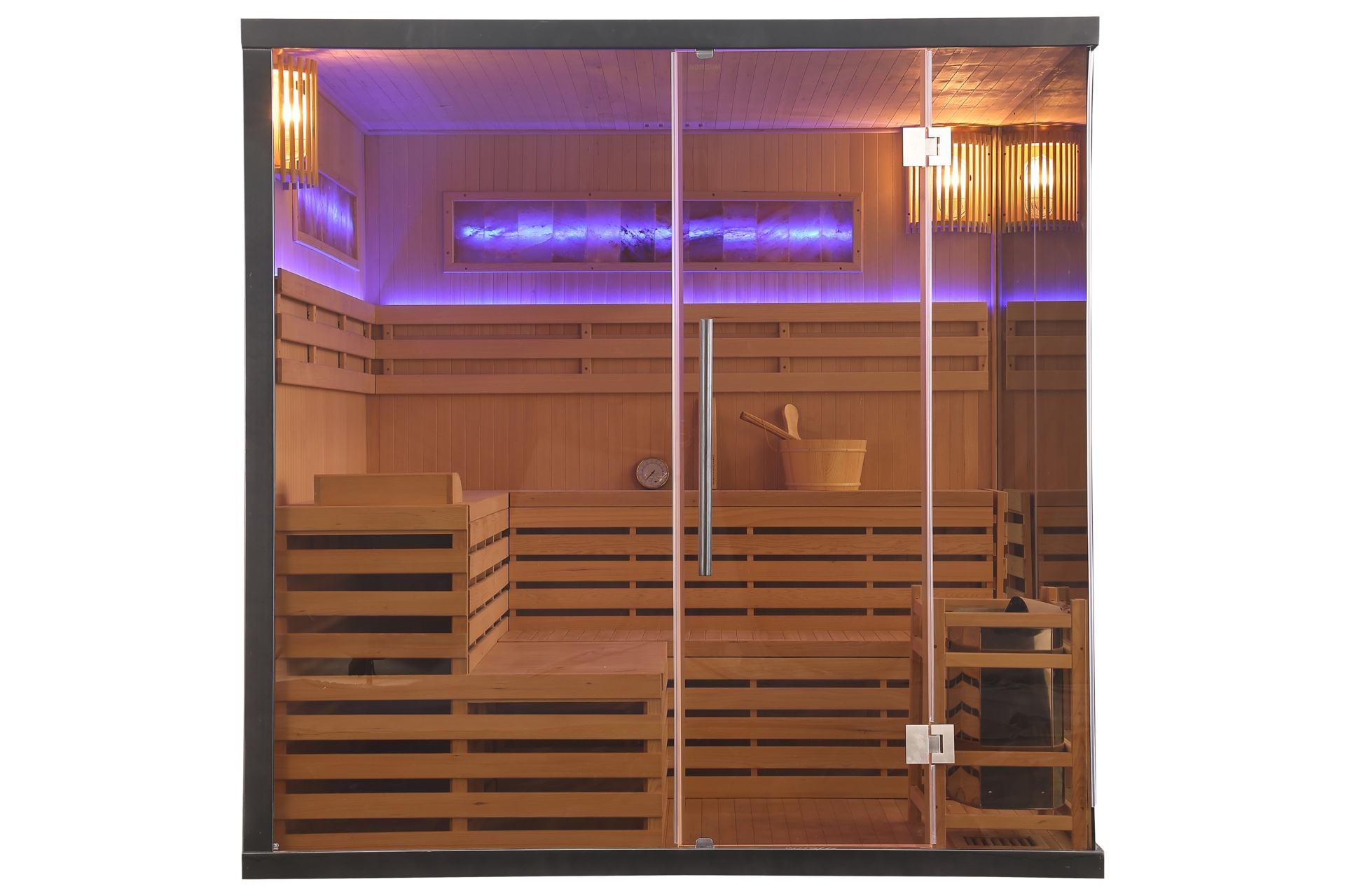 Sauna fińska Nordum Solea Edge 4-osobowa czarna