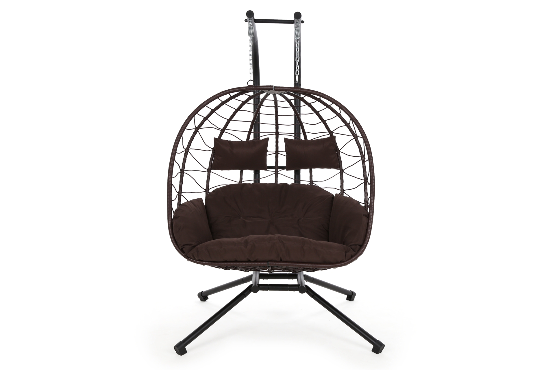 Fotel wiszący 2-osobowy Lugo Black / Brown  Fotel wiszący 2-osobowy Lugo Black / Brown