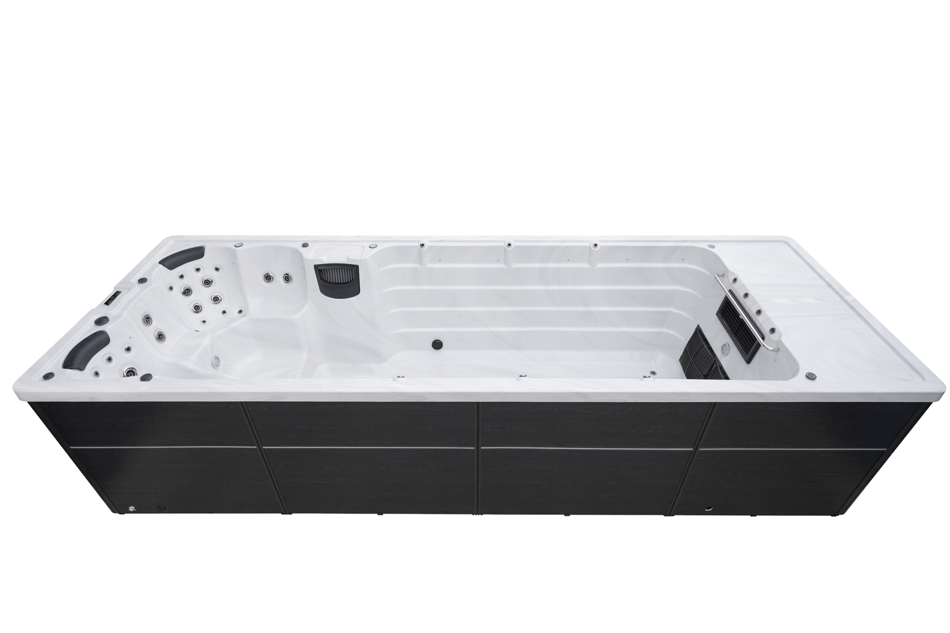 Basen ogrodowy z przeciwprądem i hydromasażem Hanscraft Freya 650 x 230 cm