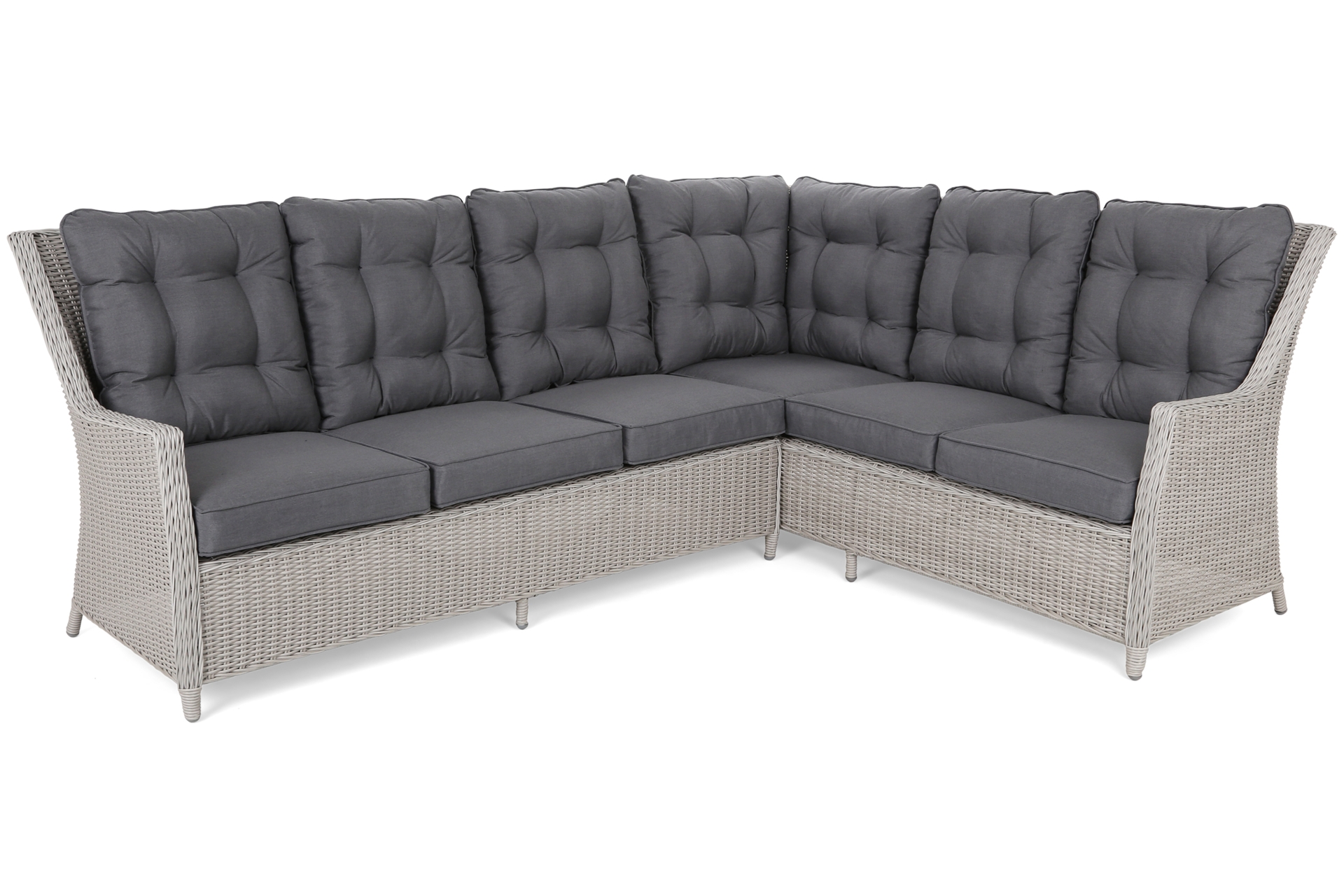 Narożnik technorattanowy prawy Alicante White / Grey