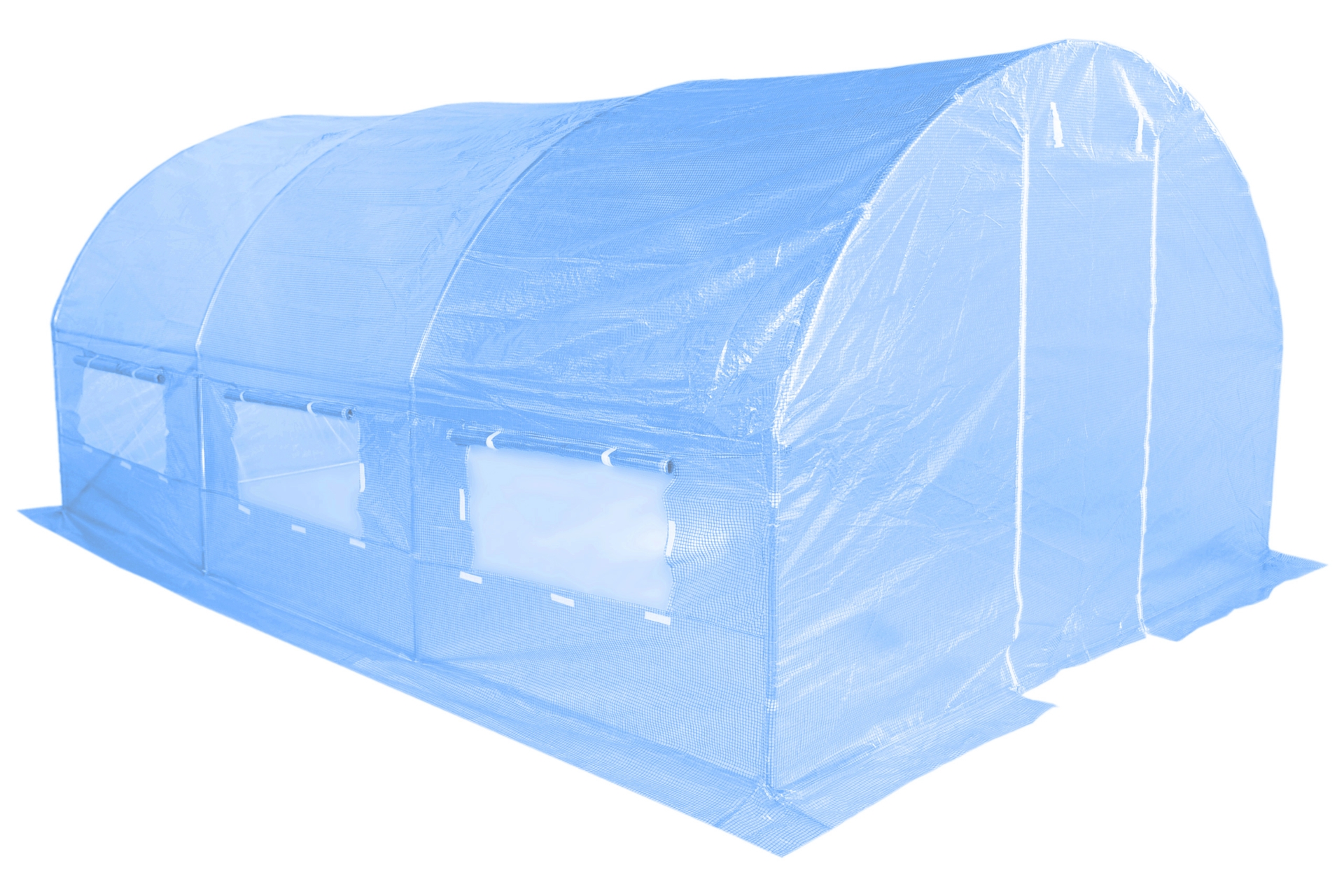 Tunel foliowy 250 x 500 cm (12,5 m²) stelaż + folia niebieska