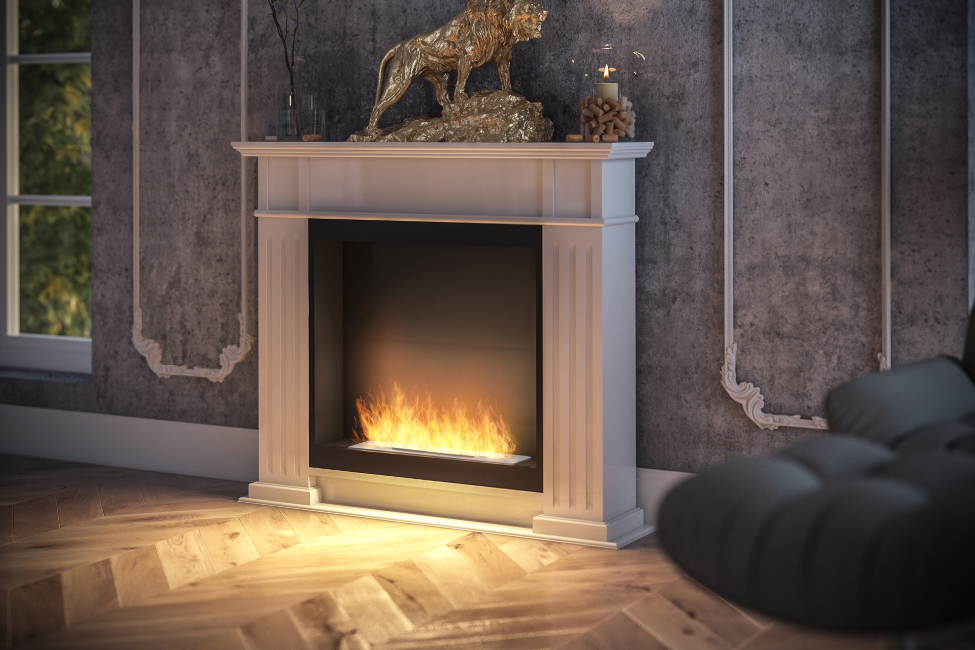 Biokominek Infire Inportal 1 biały