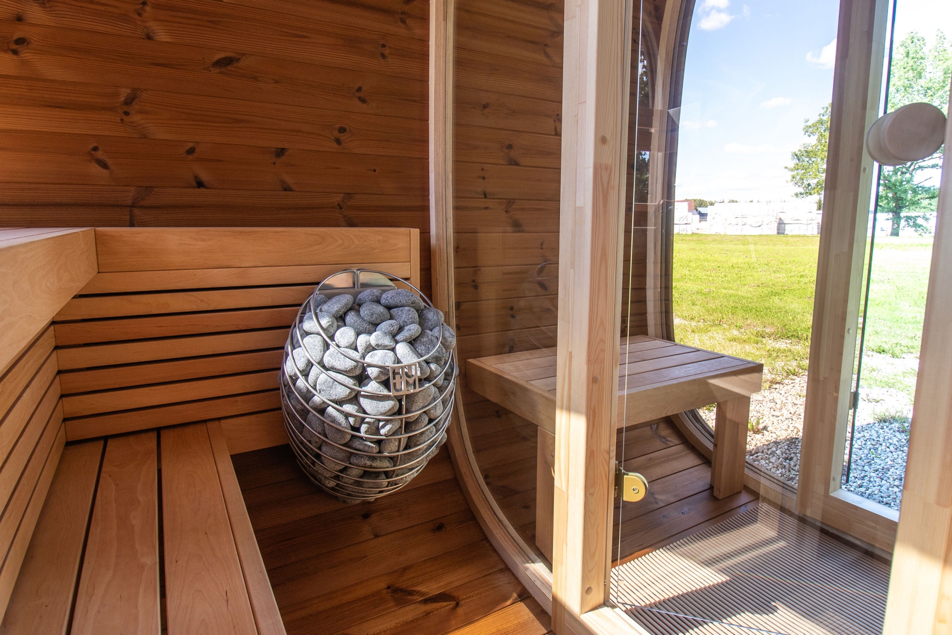 Sauna fińska zewnętrzna Leil® Saunas Dice Dual 4-osobowa