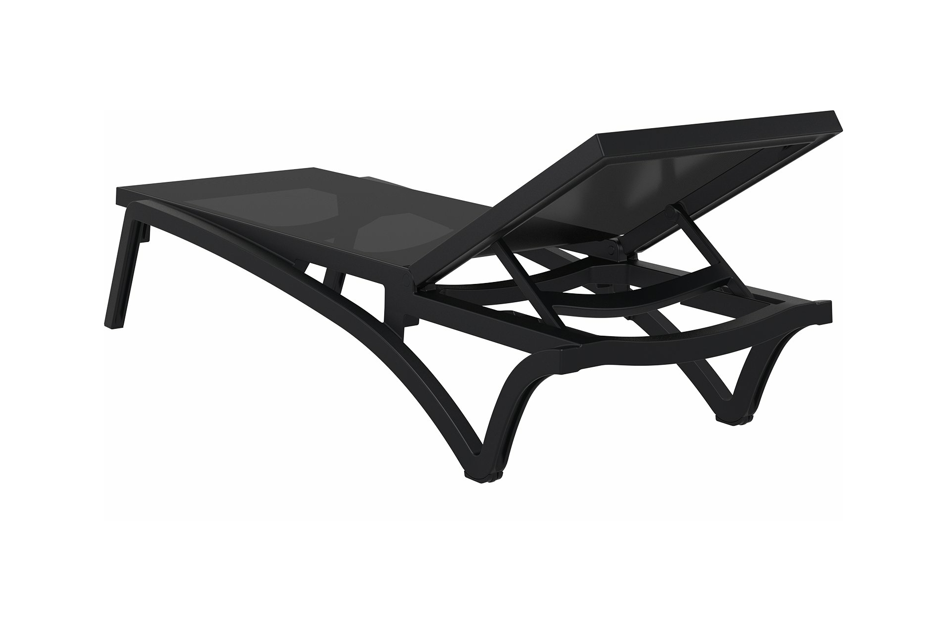 Leżak ogrodowy Siesta Pacific Black / Black