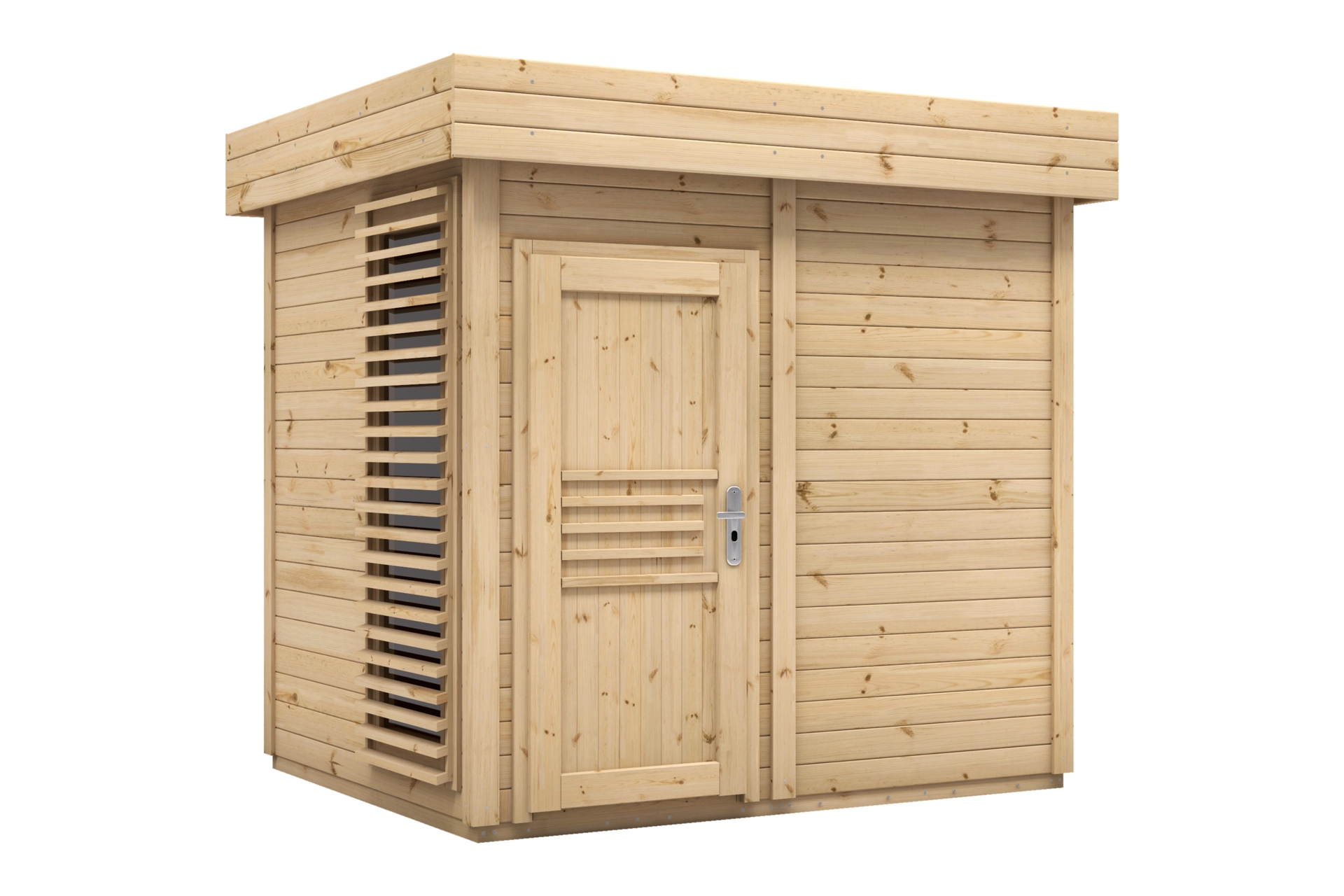 Sauna fińska zewnętrzna Megiw Prymulka z witryną