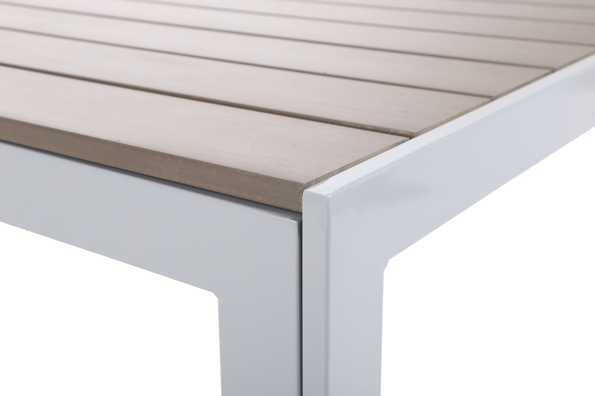 Meble ogrodowe aluminiowe Ibiza 185 cm Silver / Taupe 8+1