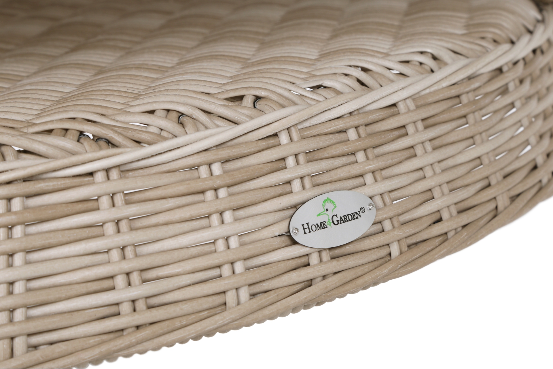 Meble ogrodowe technorattanowe Bristol Round Elegant 150 cm Beige / Beige Melange 6+1