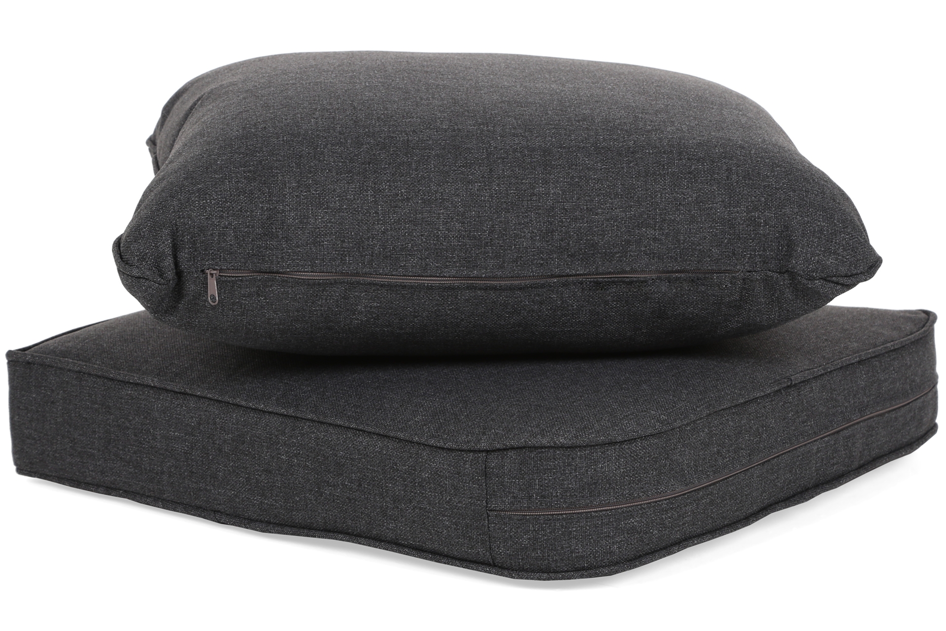 Meble ogrodowe technorattanowe Foggia Ginger Melange / Dark Grey