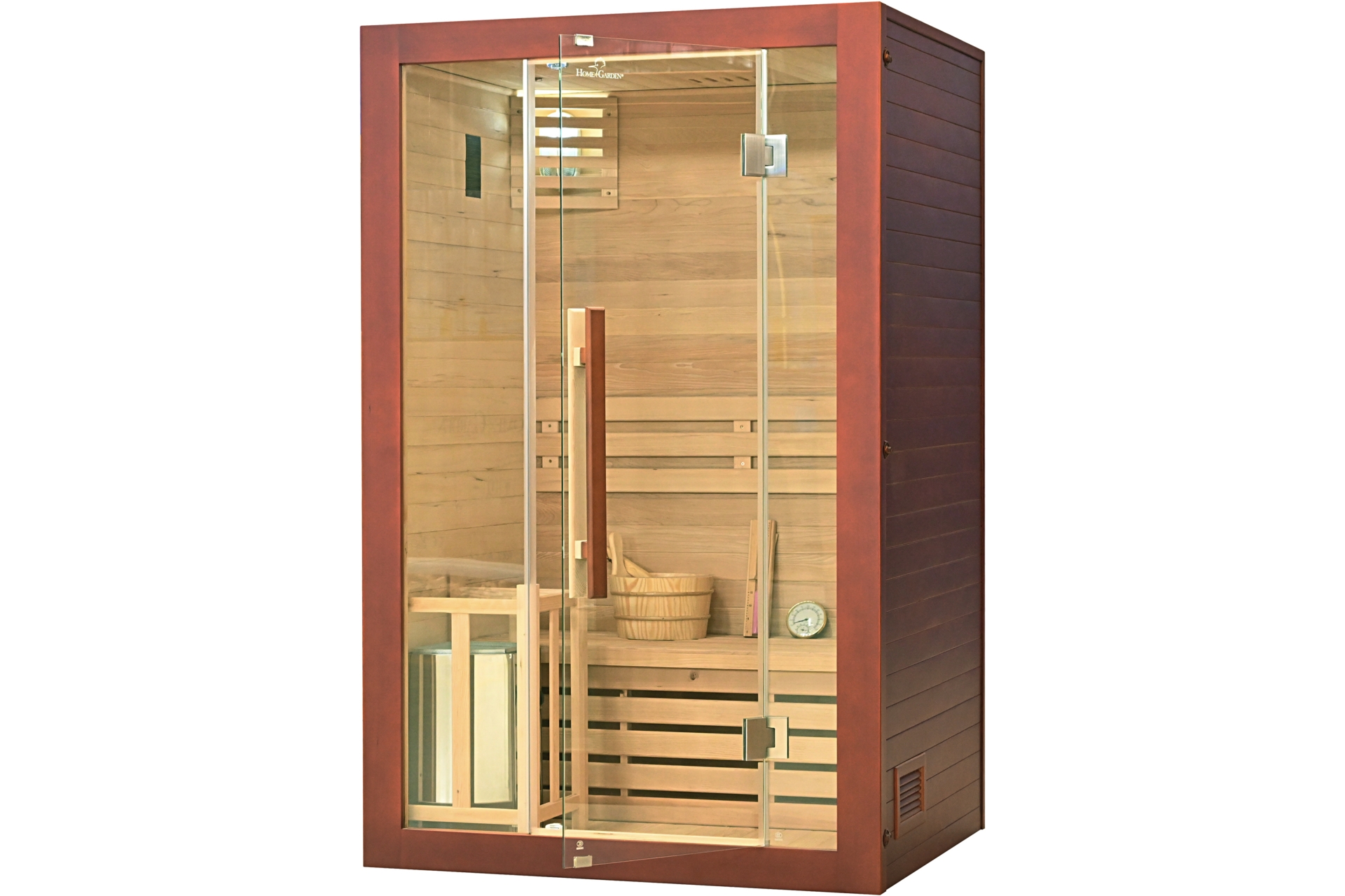 Sauna fińska Nordum Basic 2-osobowa brązowa