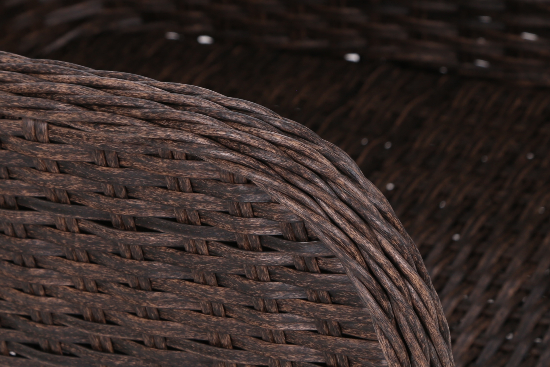 Narożny zestaw mebli ogrodowych Bergamo Brown Mat / Brown Melange