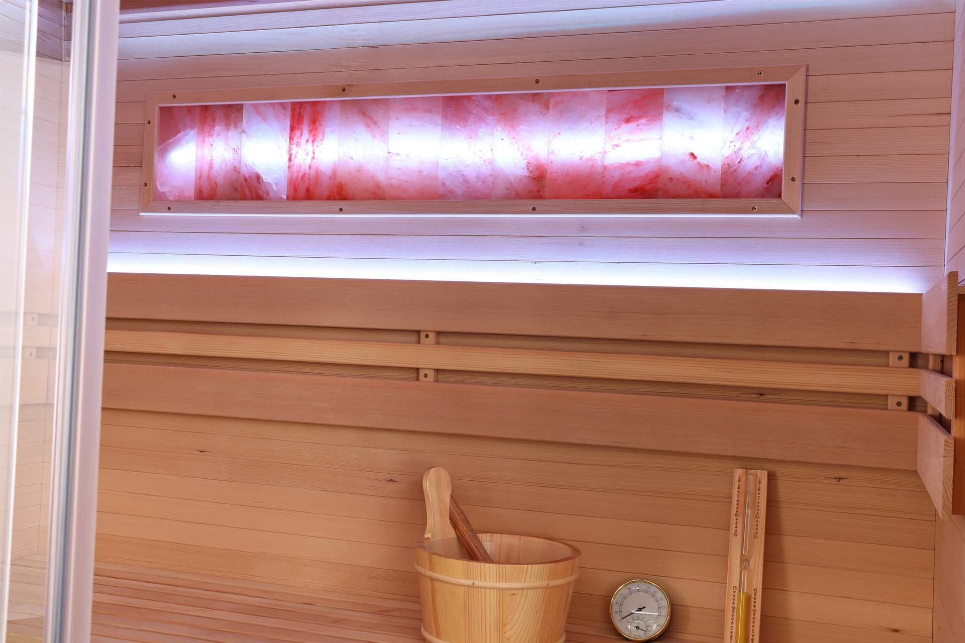 Sauna fińska narożna Nordum Pure One 4-osobowa naturalna