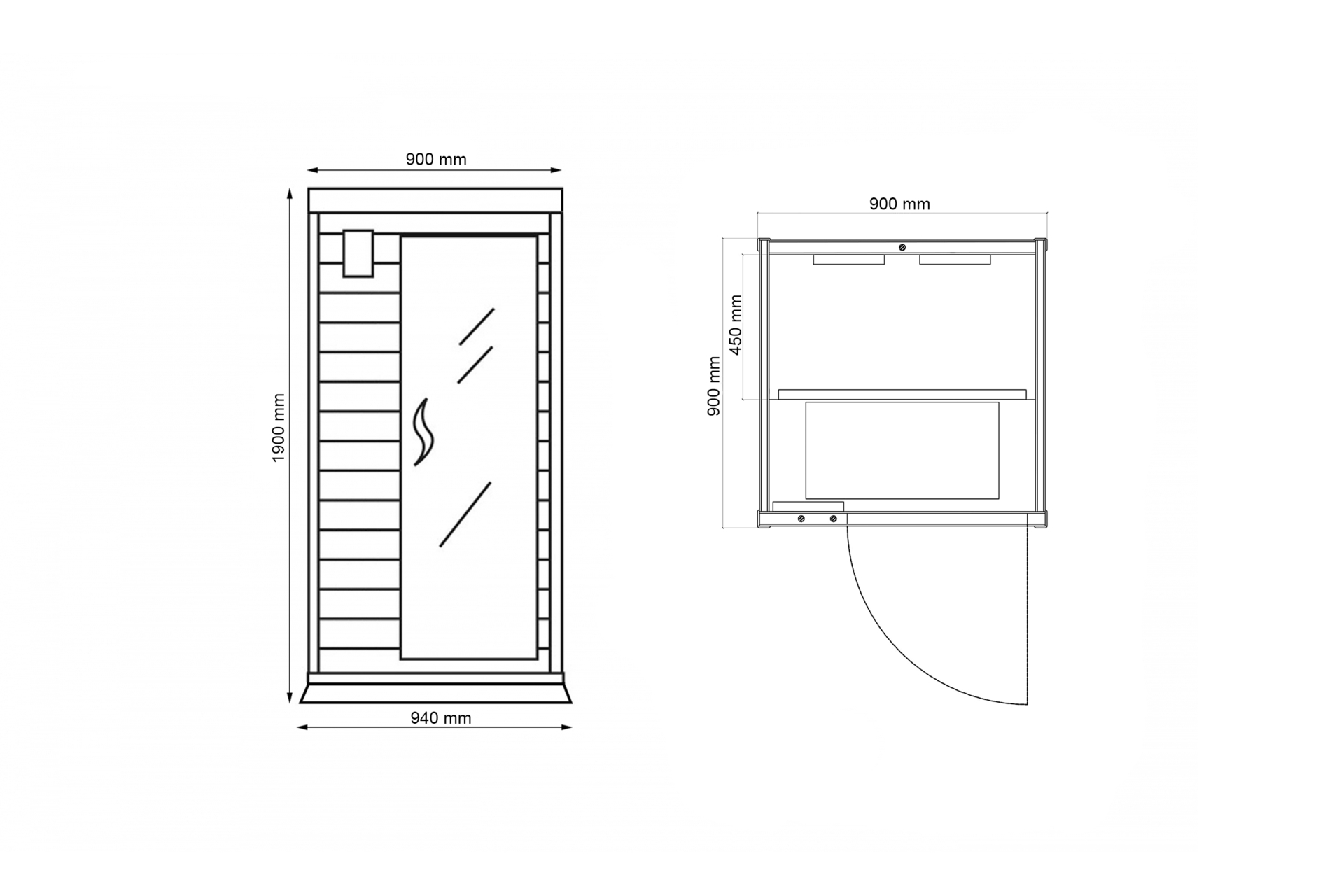 Sauna infrared DH1 Grey z koloroterapią - szara - dla 1 osoby Sauna infrared DH1 Grey z koloroterapią