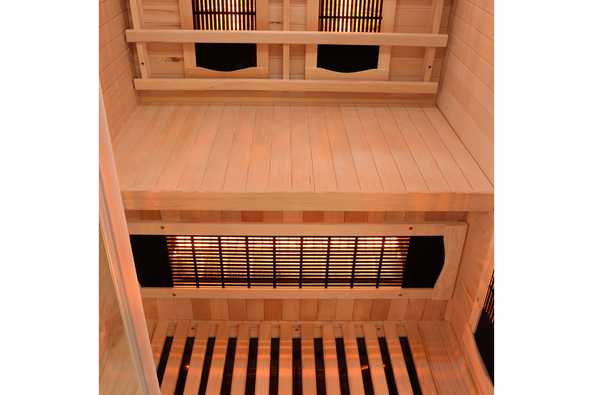 Sauna infrared Nordum Basic 1-osobowa biała - drewniana - z koloroterapią Sauna infrared Nordum Basic 1-osobowa biała