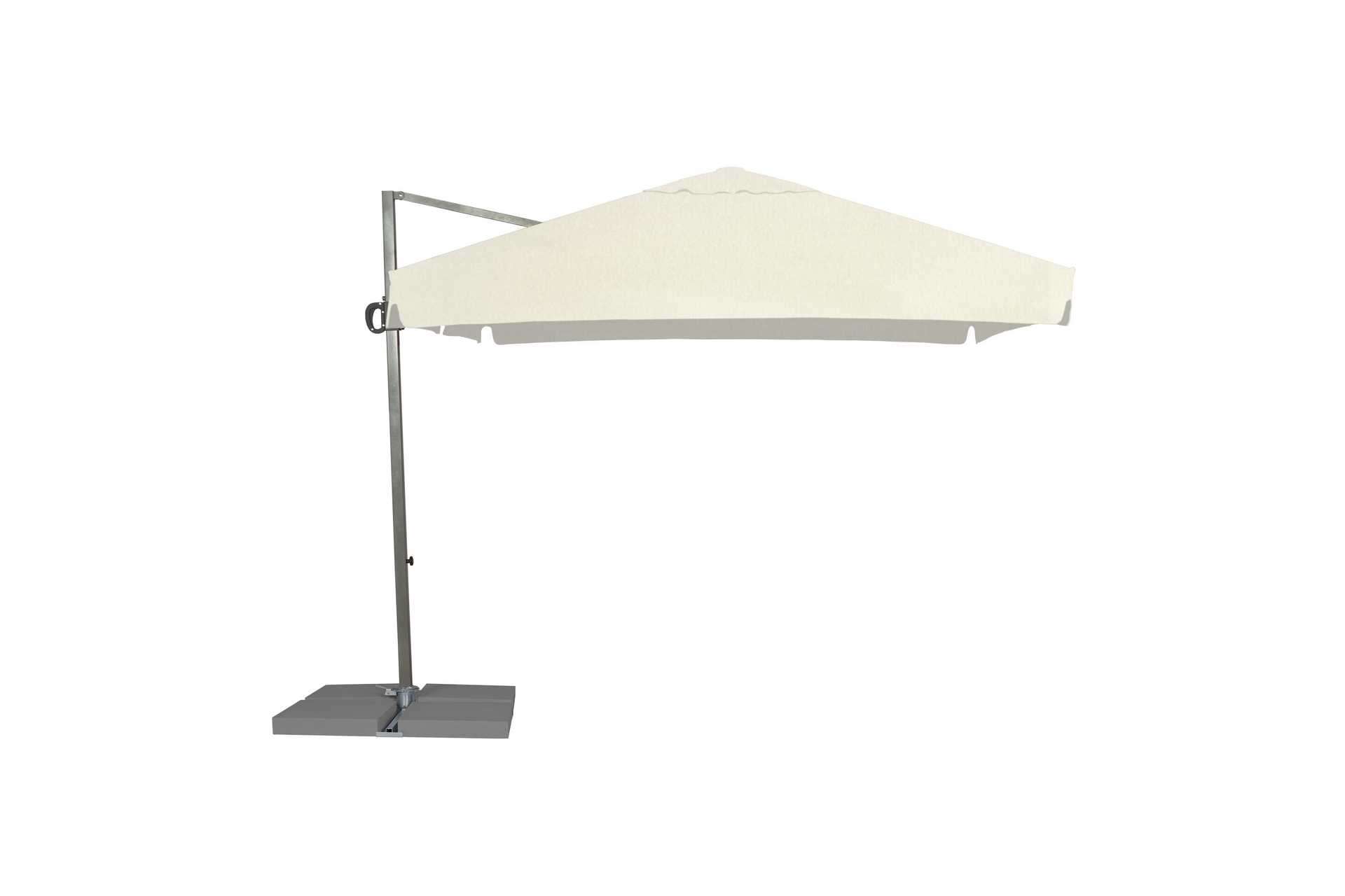 Parasol ogrodowy Rio 300 cm beżowy Parasol ogrodowy Litex Garden Rio 300 cm Silver / Ecru