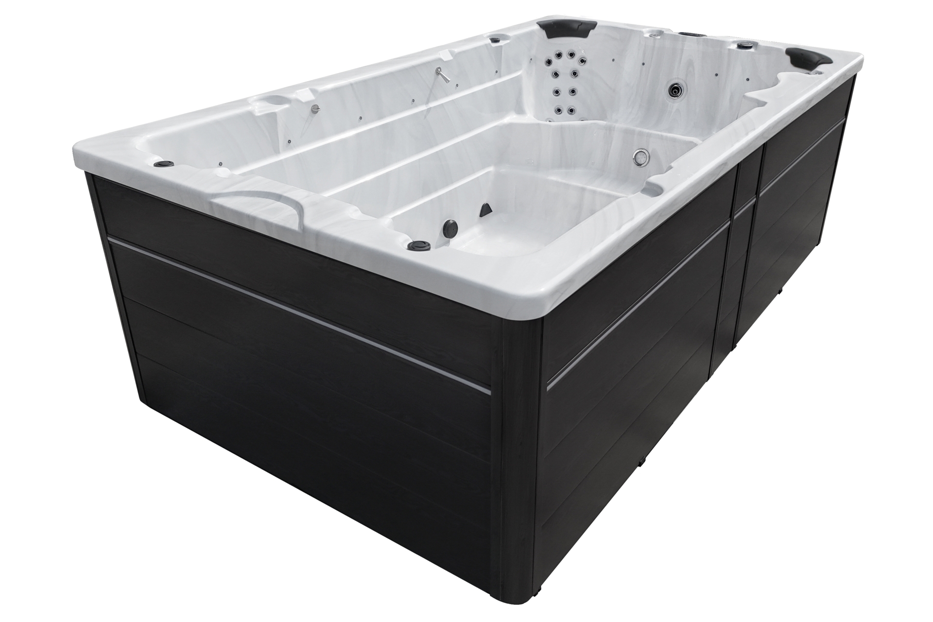 Basen ogrodowy z przeciwprądem i hydromasażem Hanscraft Thor 400 x 228 cm - całoroczna Basen ogrodowy z przeciwprądem i hydromasażem Hanscraft Thor 400 x 228 cm