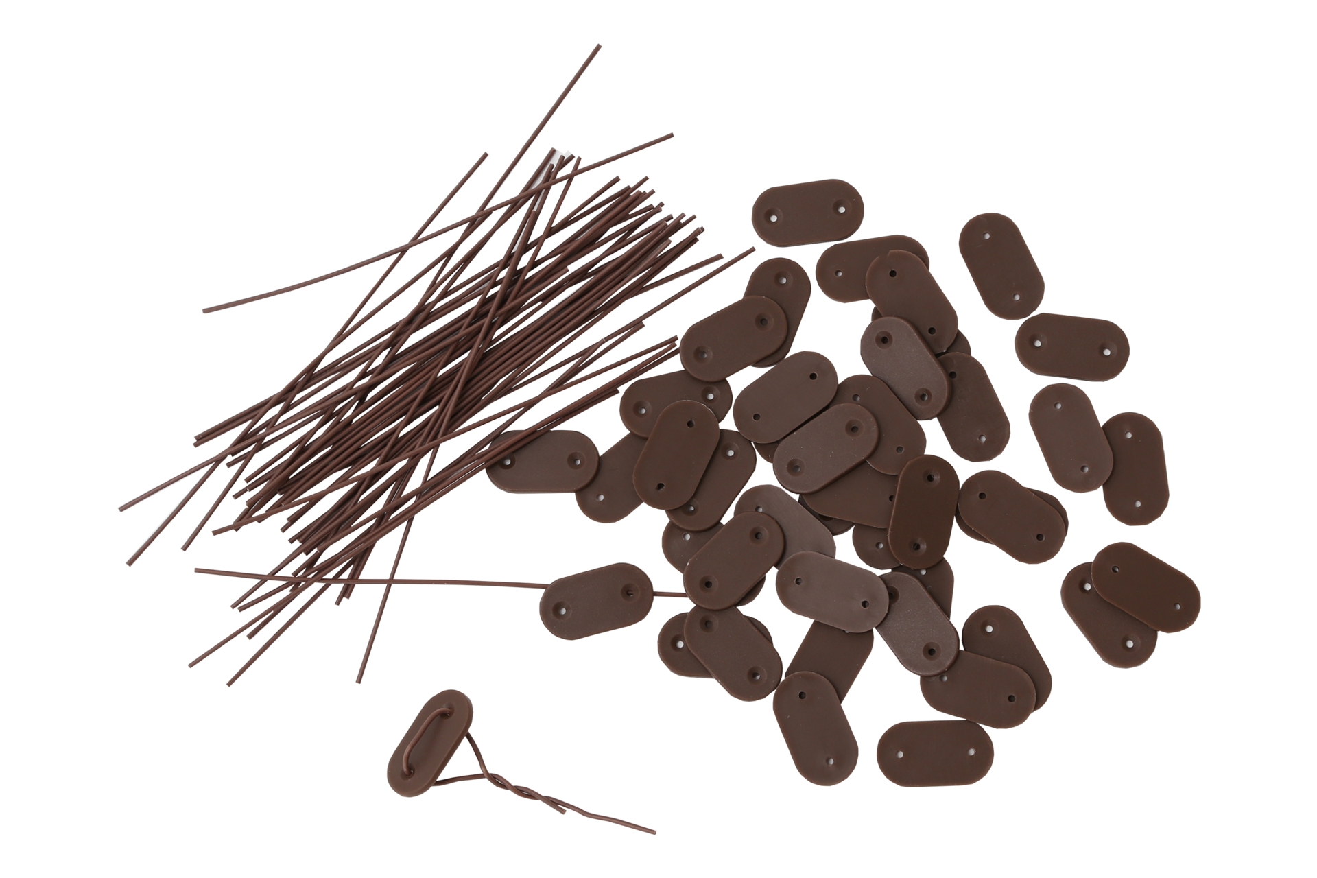 Mata PVC na ogrodzenie 150 x 500 cm brązowa