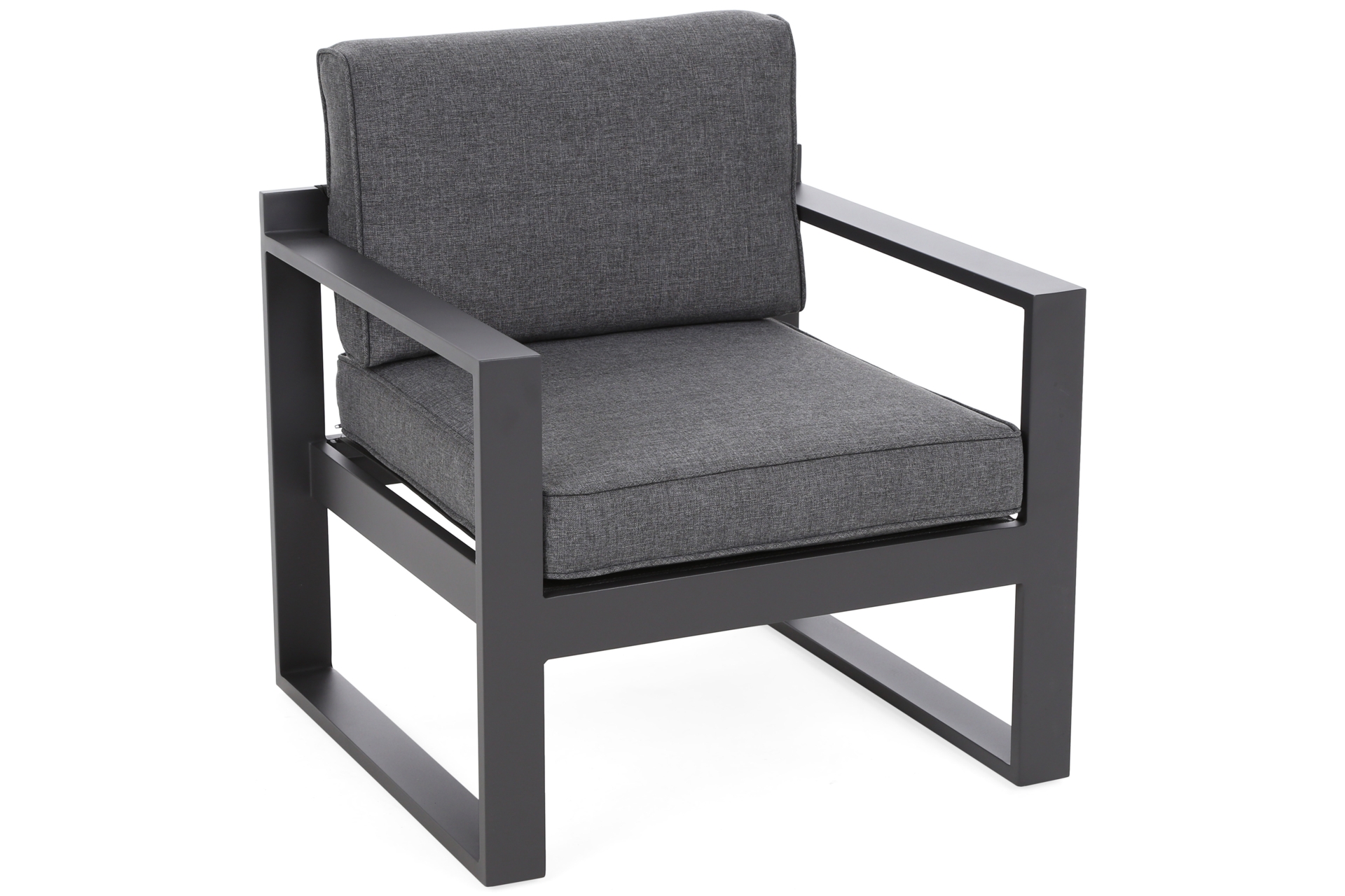 Narożne meble ogrodowe aluminiowe Neapol Comfort Grey / Grey Melange