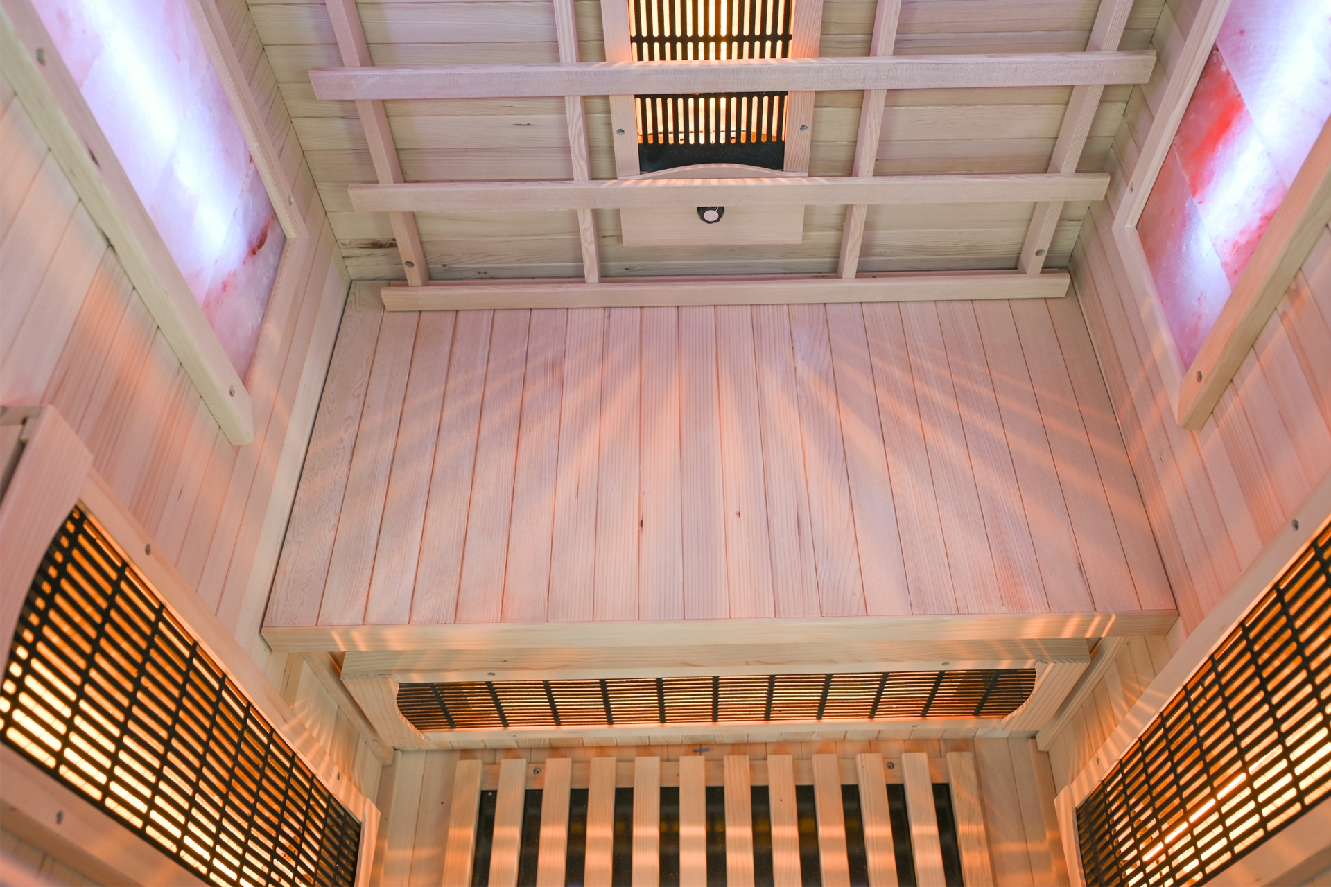 Sauna infrared Nordum Solea 1-osobowa Smart brązowa - z jodły kanadyjskiej - promienniki Sauna infrared Nordum Solea 1-osobowa Smart brązowa