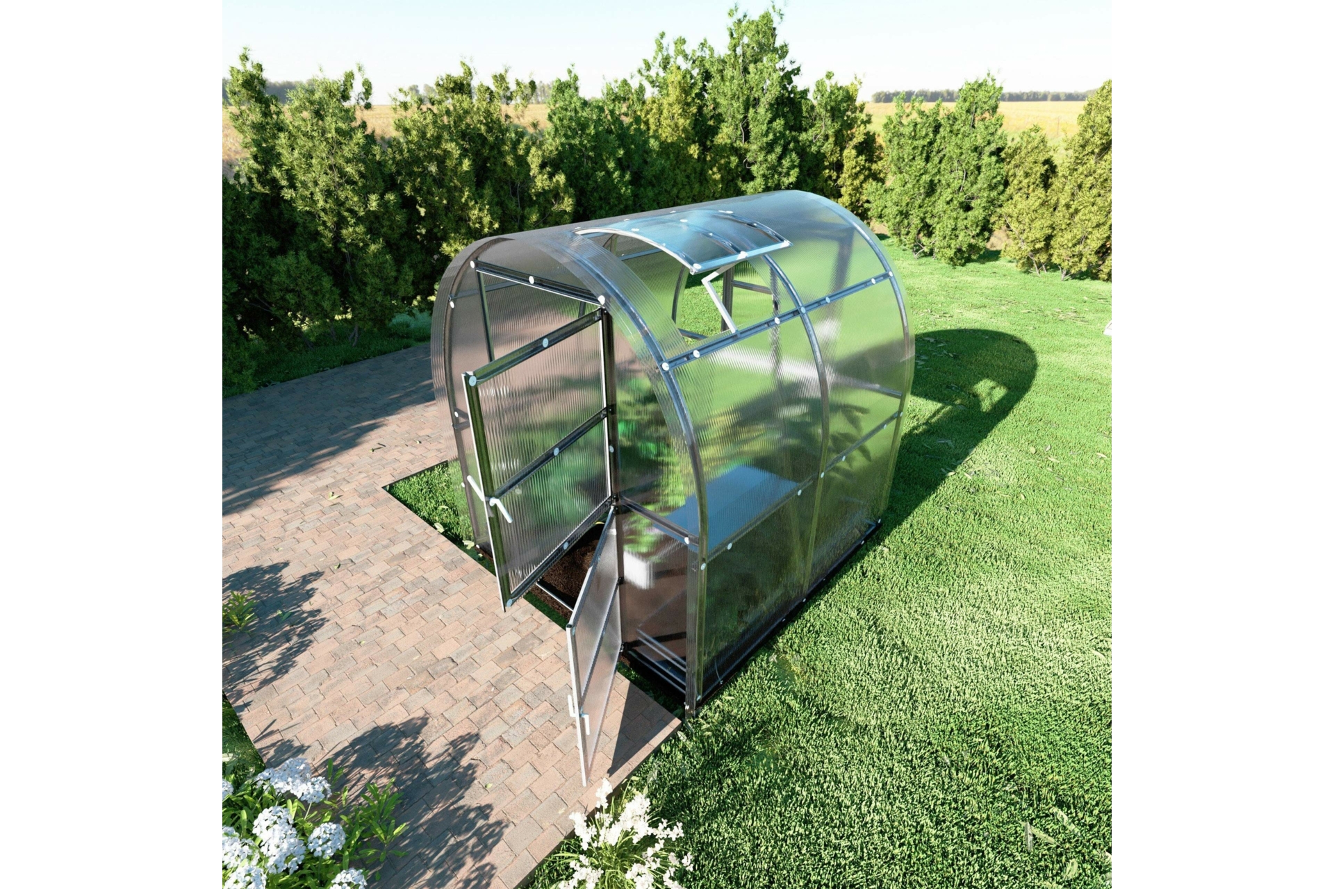 Szklarnia ogrodowa z poliwęglanu Terplant Comfort 2x2 m