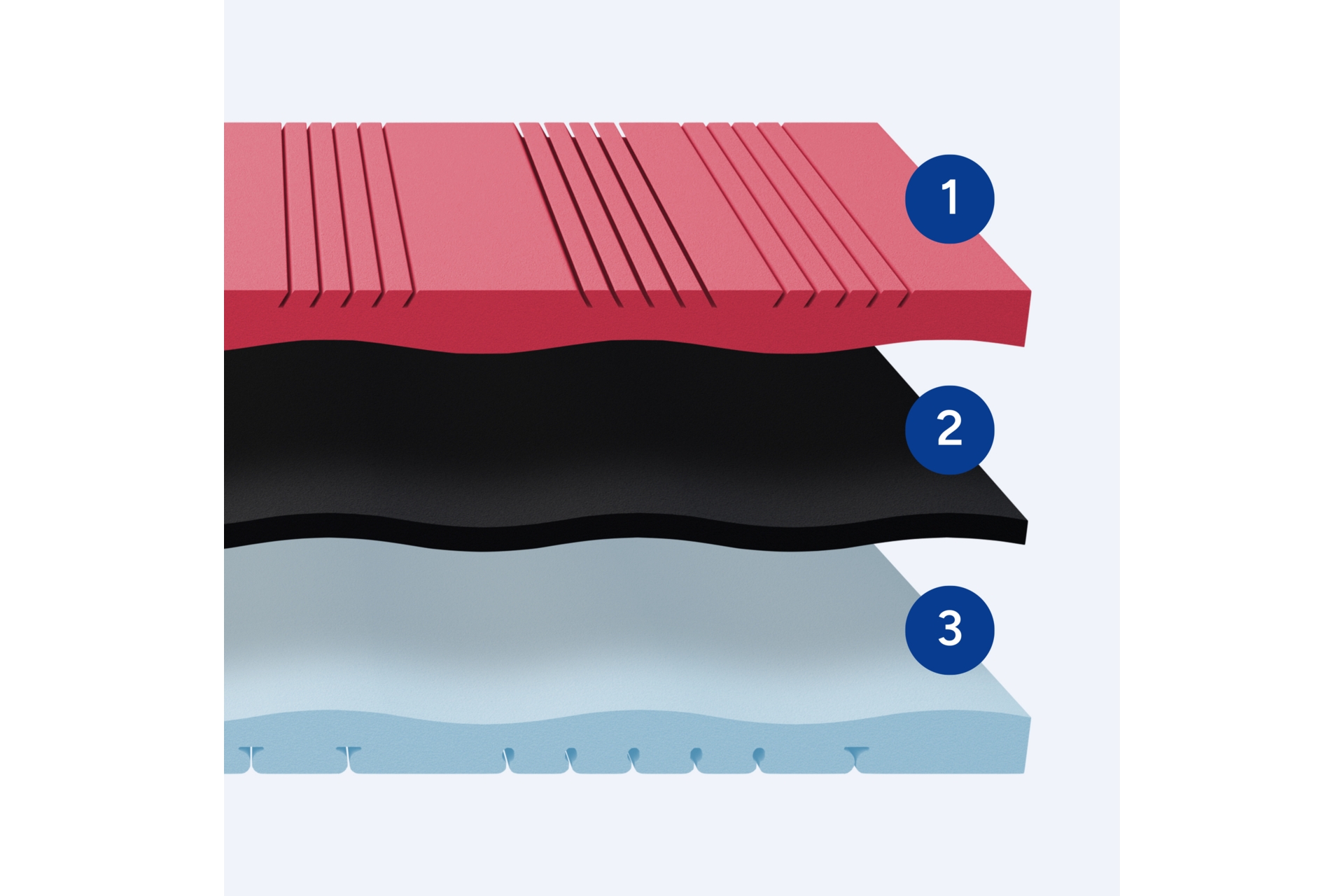 Materac piankowy Hoppo Herdwick 90 x 200 cm dwustronny