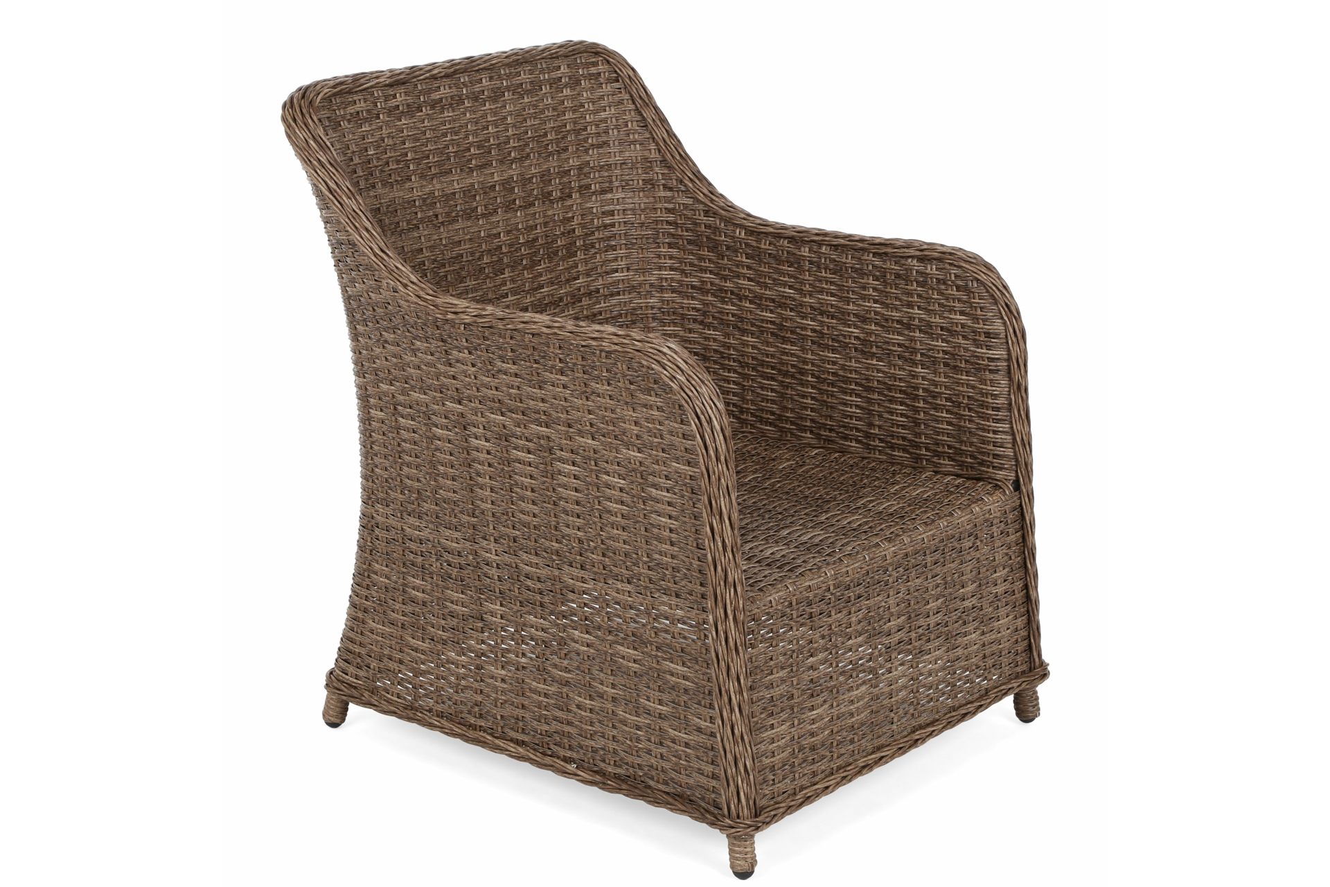 Meble ogrodowe technorattanowe Bergamo Elegant Ginger / Brown Melange - dla 7 osób Meble ogrodowe technorattanowe Bergamo Elegant Ginger / Brown Melange