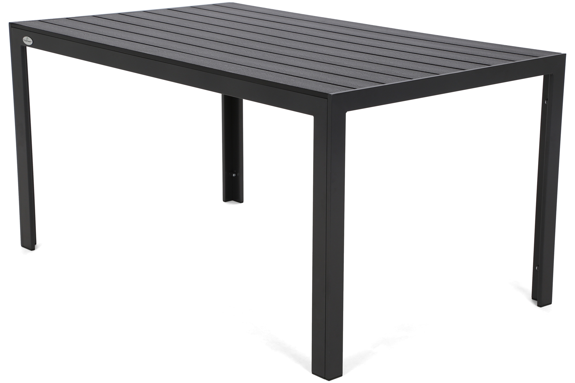 Meble ogrodowe aluminiowe Ibiza 150 cm Black / Black 6+1