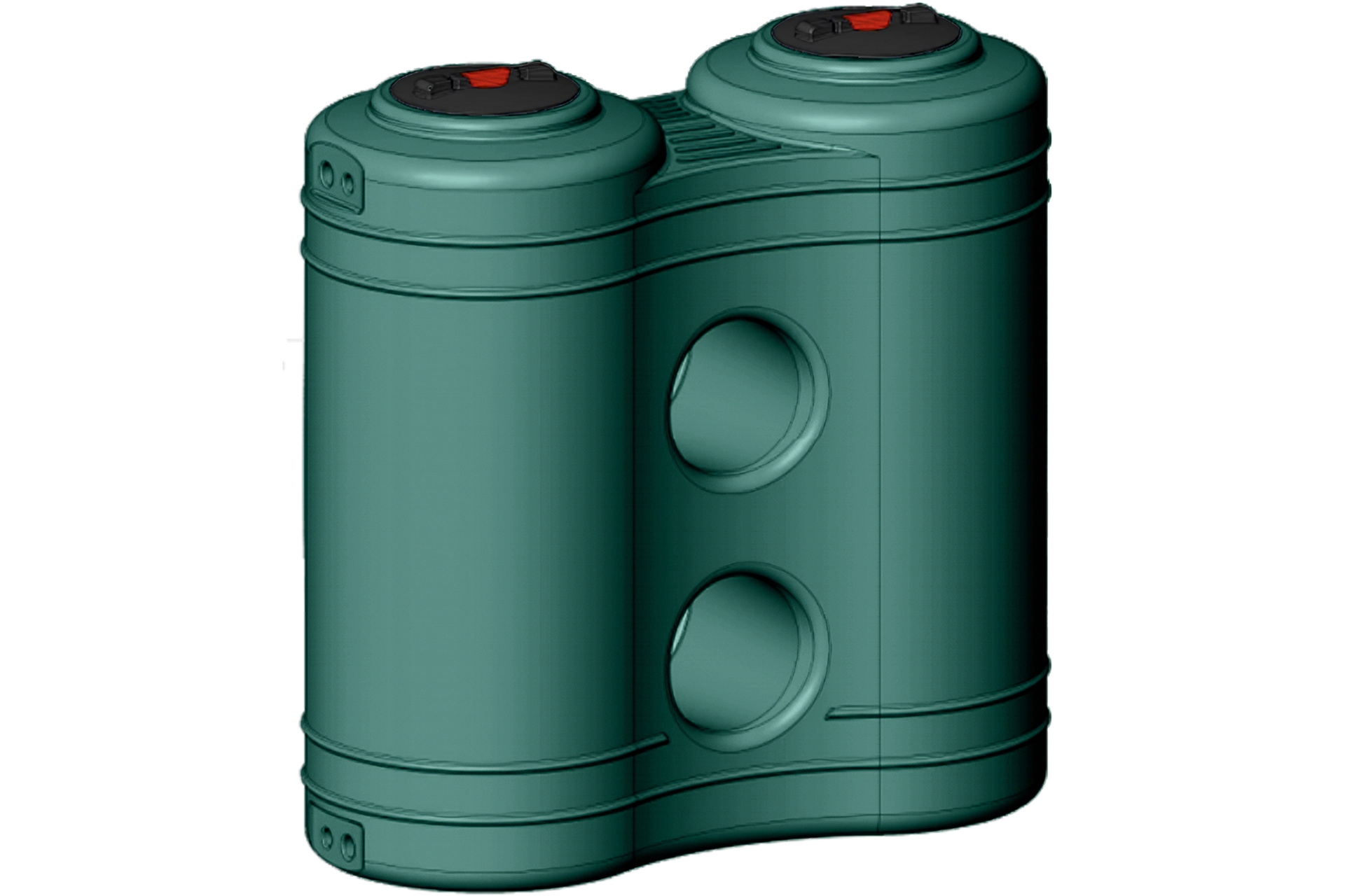 Zbiornik na deszczówkę MPI Rimini 1000 l zielony - na wodę deszczową Zbiornik na deszczówkę MPI Rimini 2000 l zielony