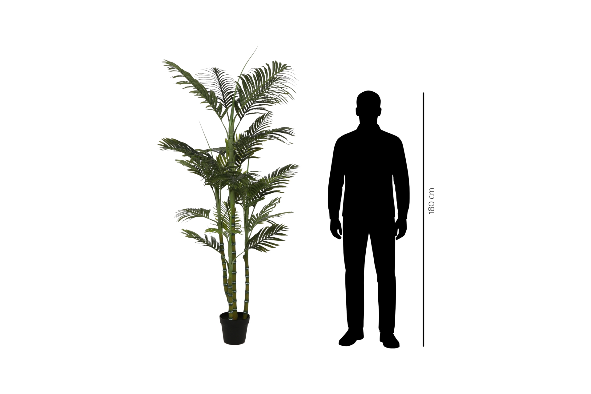 Sztuczna palma wielopienna 200 cm