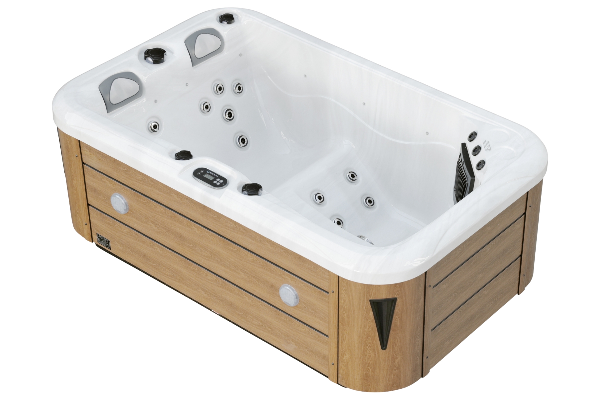 Wanna ogrodowa z hydromasażem Aquess Zenya 1201 3-osobowa Brown