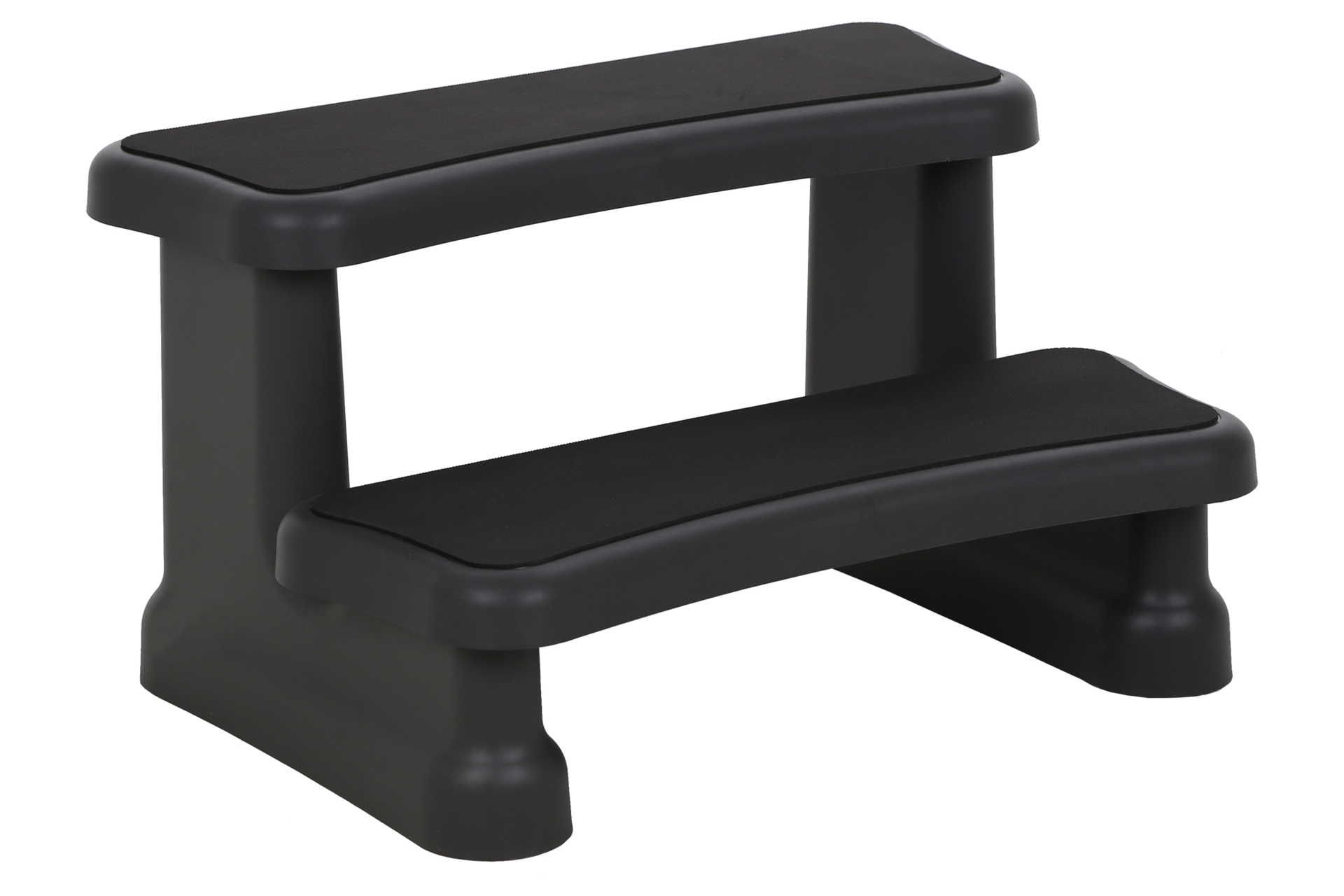 Schodki Aquess Black do wanny ogrodowej z hydromasażem