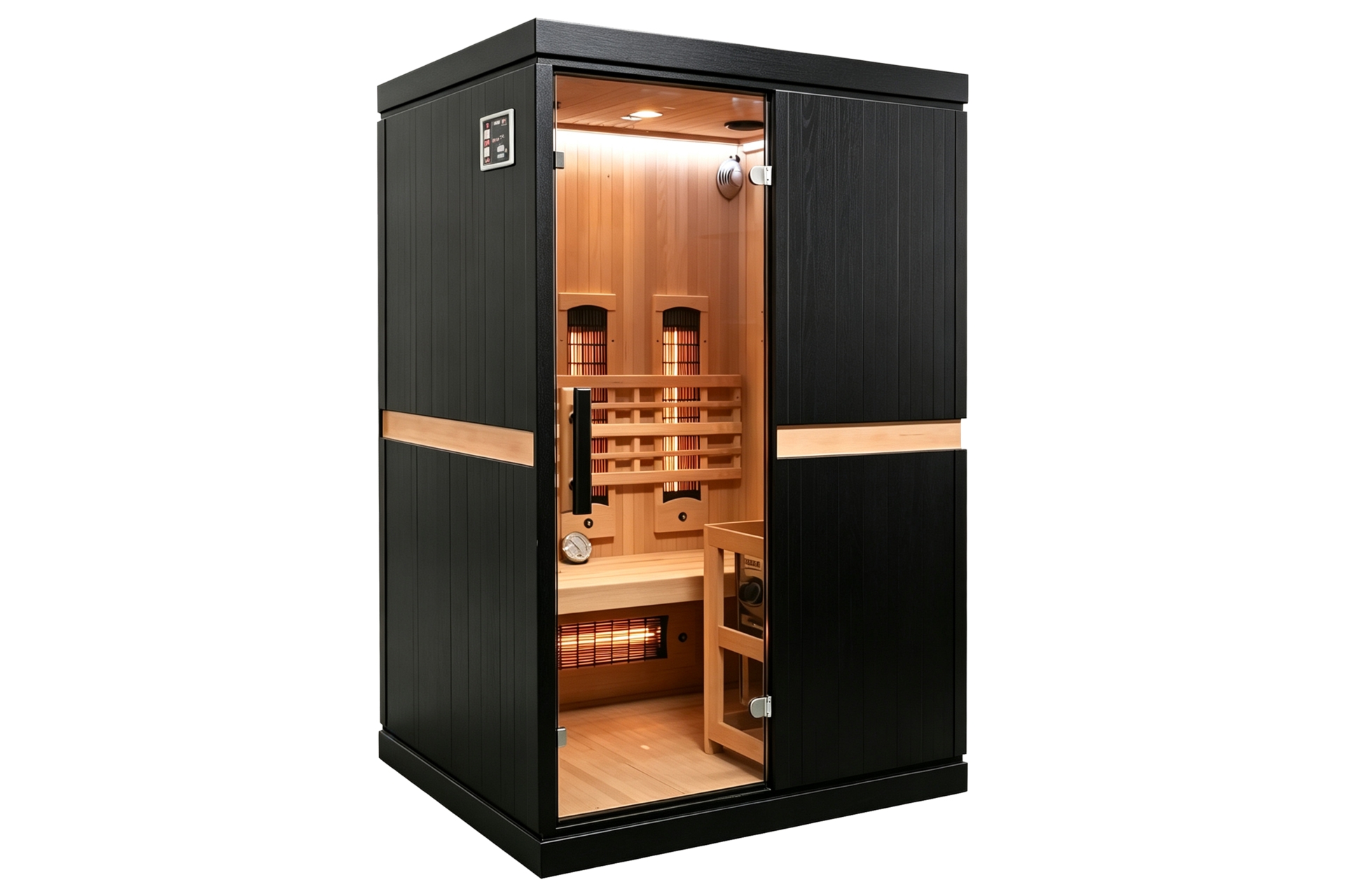 Sauna hybrydowa Nordum Combi Line 2-osobowa czarna
