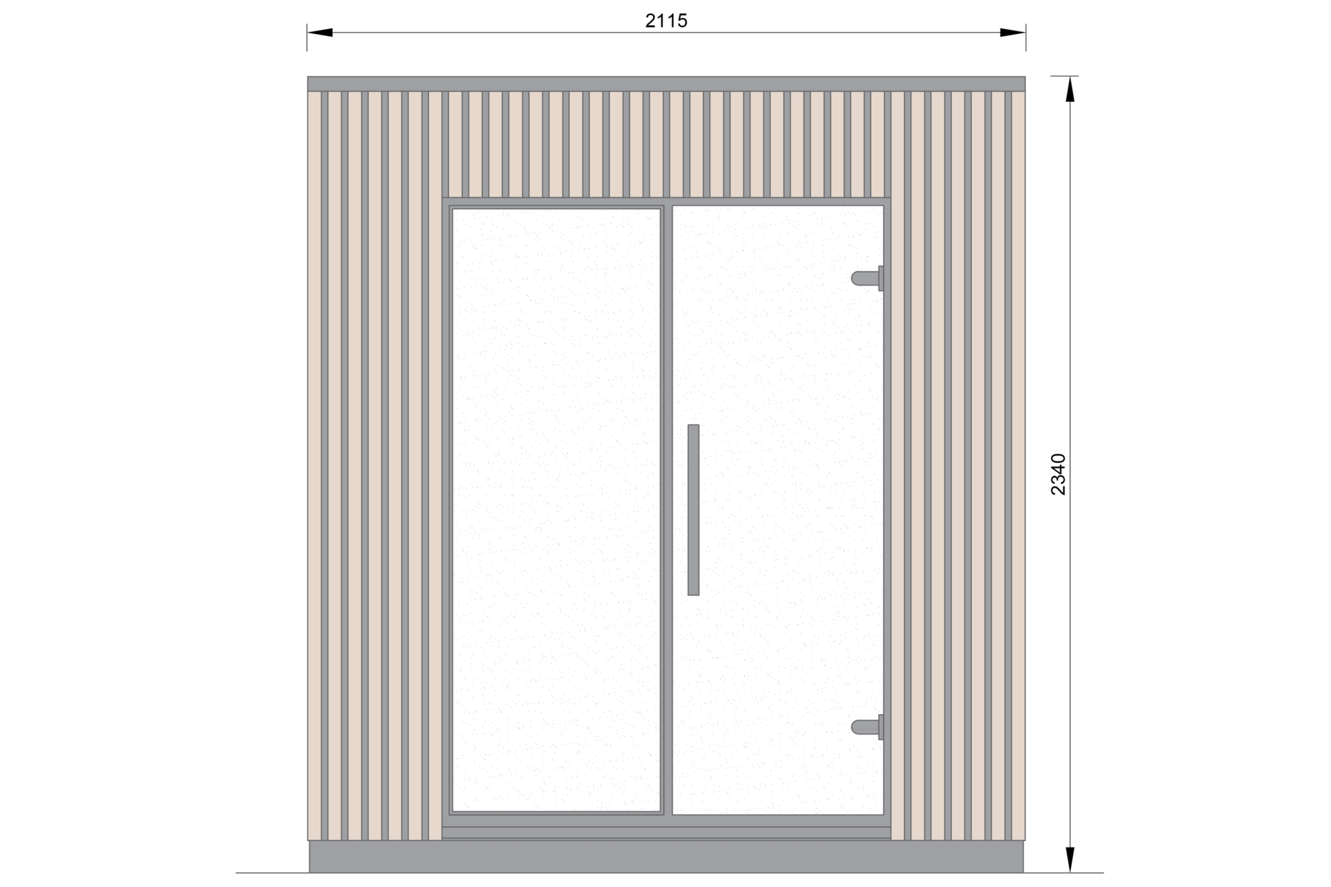 Sauna fińska zewnętrzna Leil® Saunas Viva 210 3-osobowa