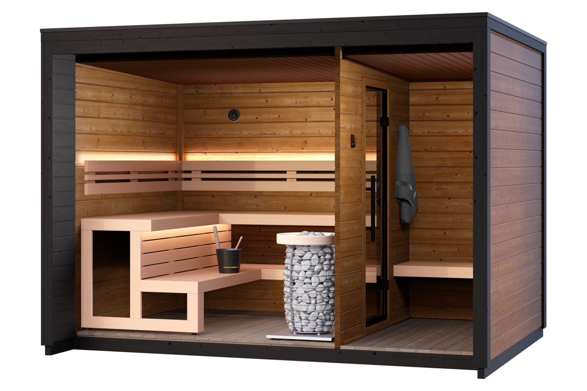 Sauna fińska zewnętrzna Leil® Saunas Patio M 5-osobowa