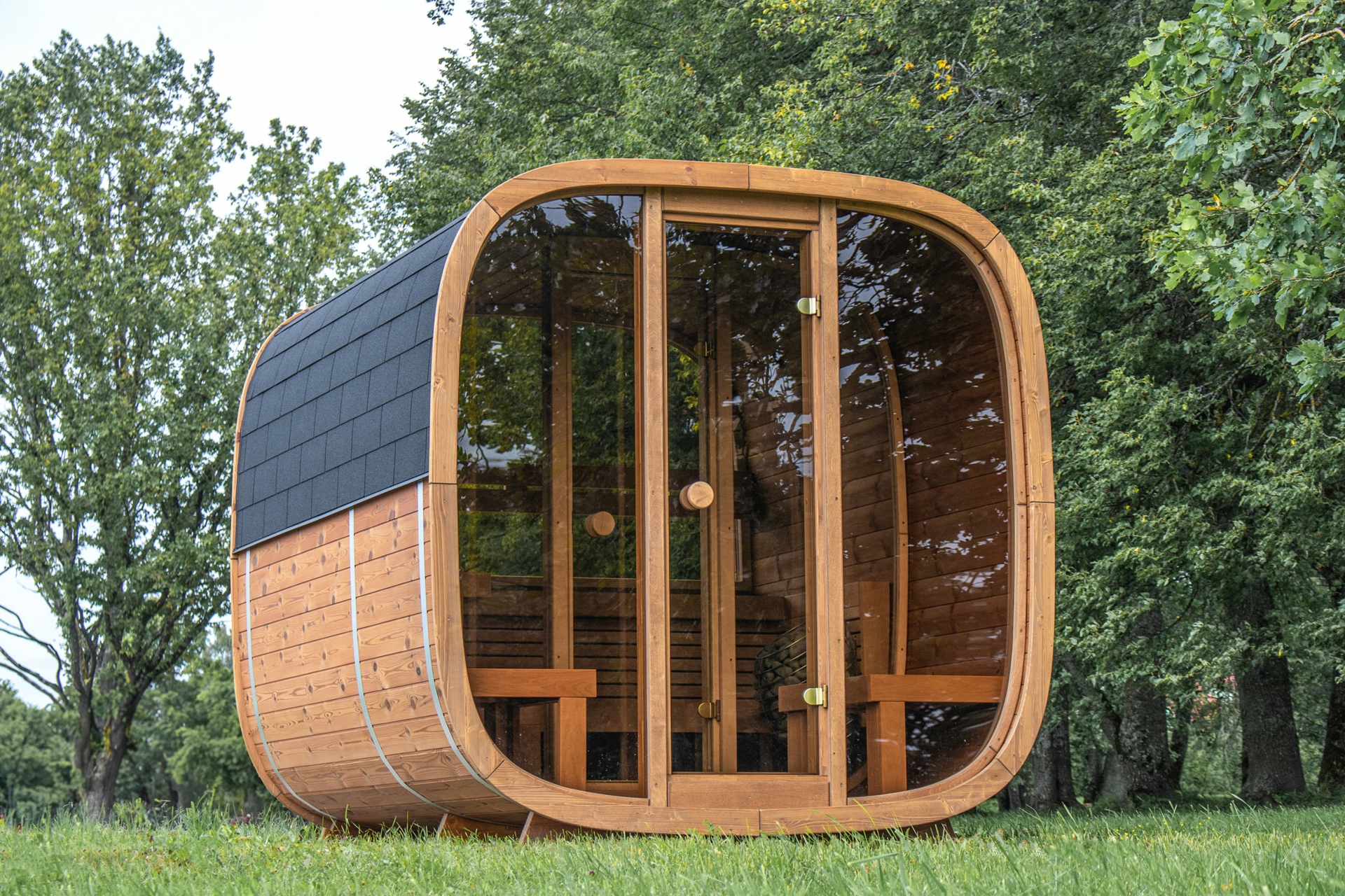 Sauna fińska zewnętrzna Leil® Saunas Dice Dual 4-osobowa