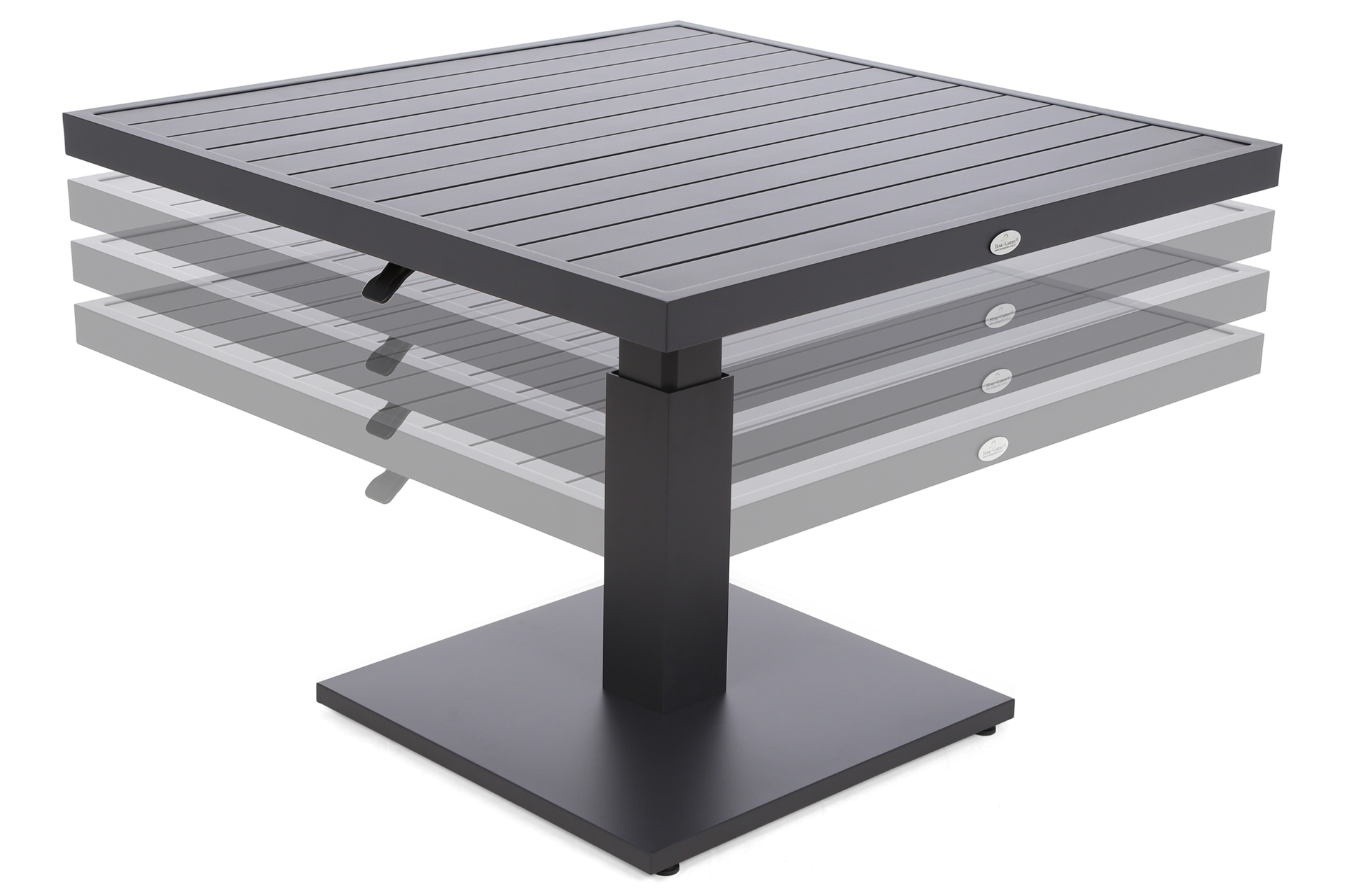 Narożne meble ogrodowe aluminiowe Sorrento Comfort Grey / Grey Melange