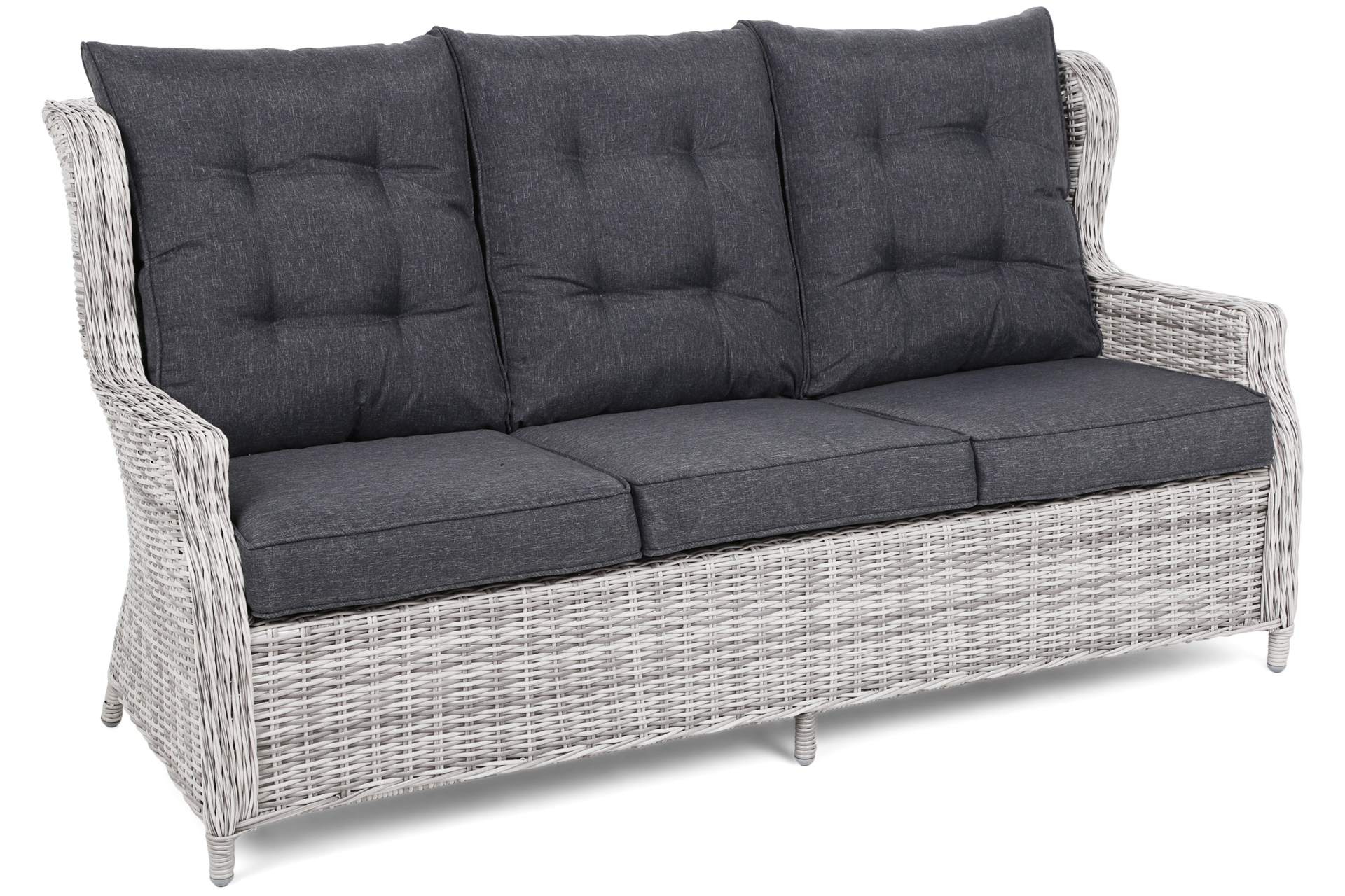 Meble ogrodowe technorattanowe Memfis Light Grey / Grey Melange