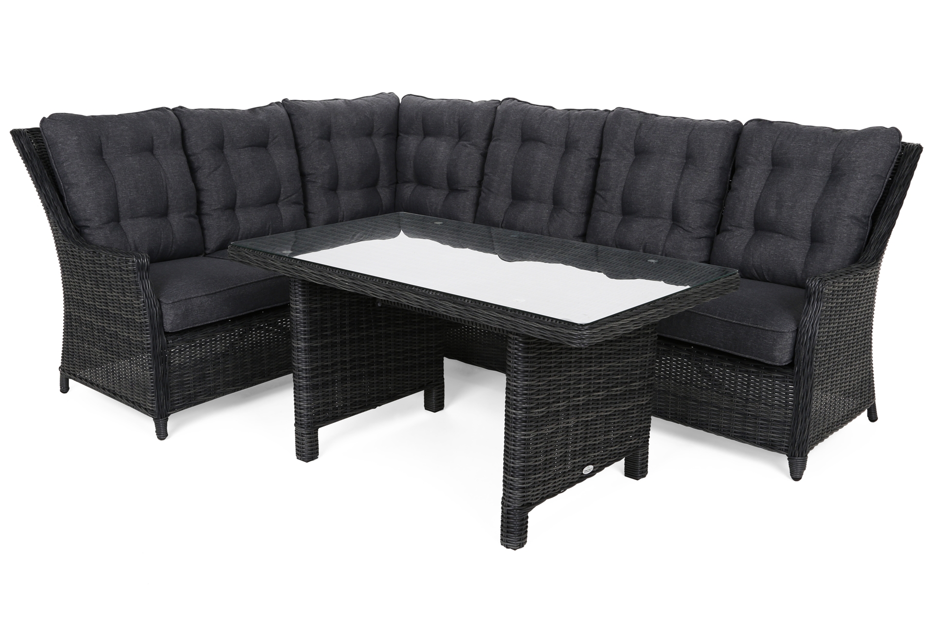 Narożnik technorattanowy lewy Alicante Grey / Grey Melange