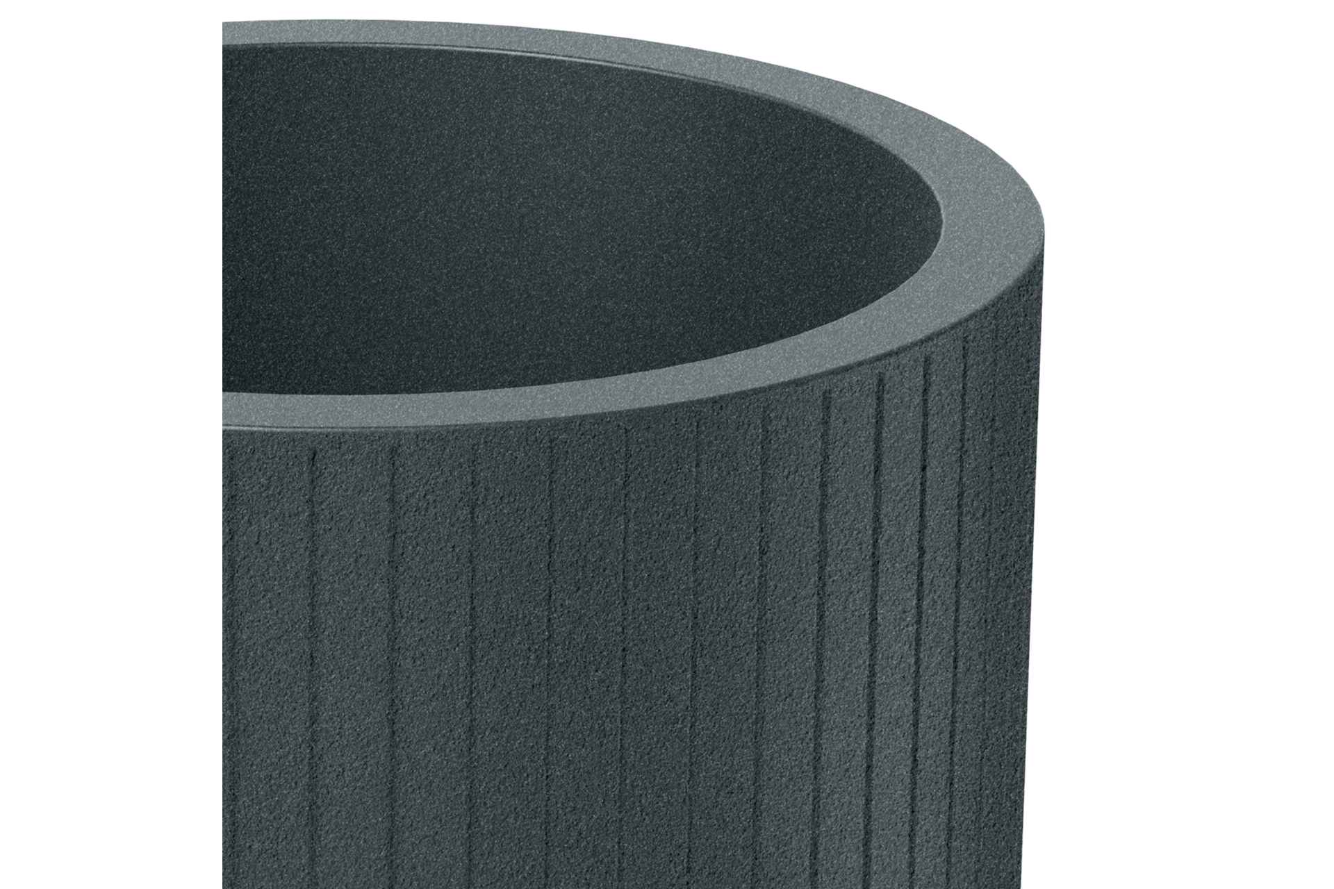 Donica ogrodowa Coro Round High Graphite 22 l