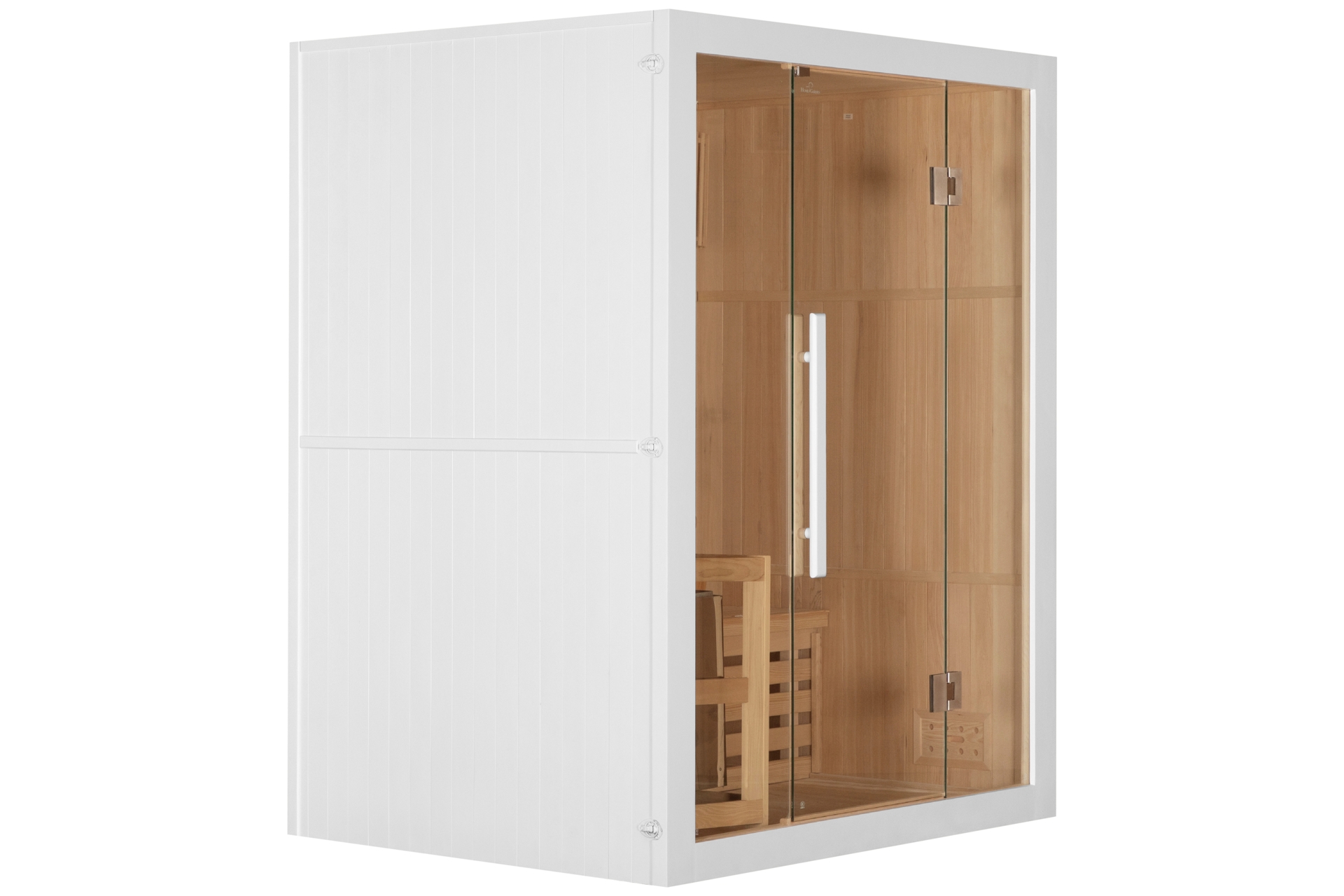 Sauna fińska EA3 White z piecem - biała - dla 3 osób Sauna fińska EA3 White z piecem