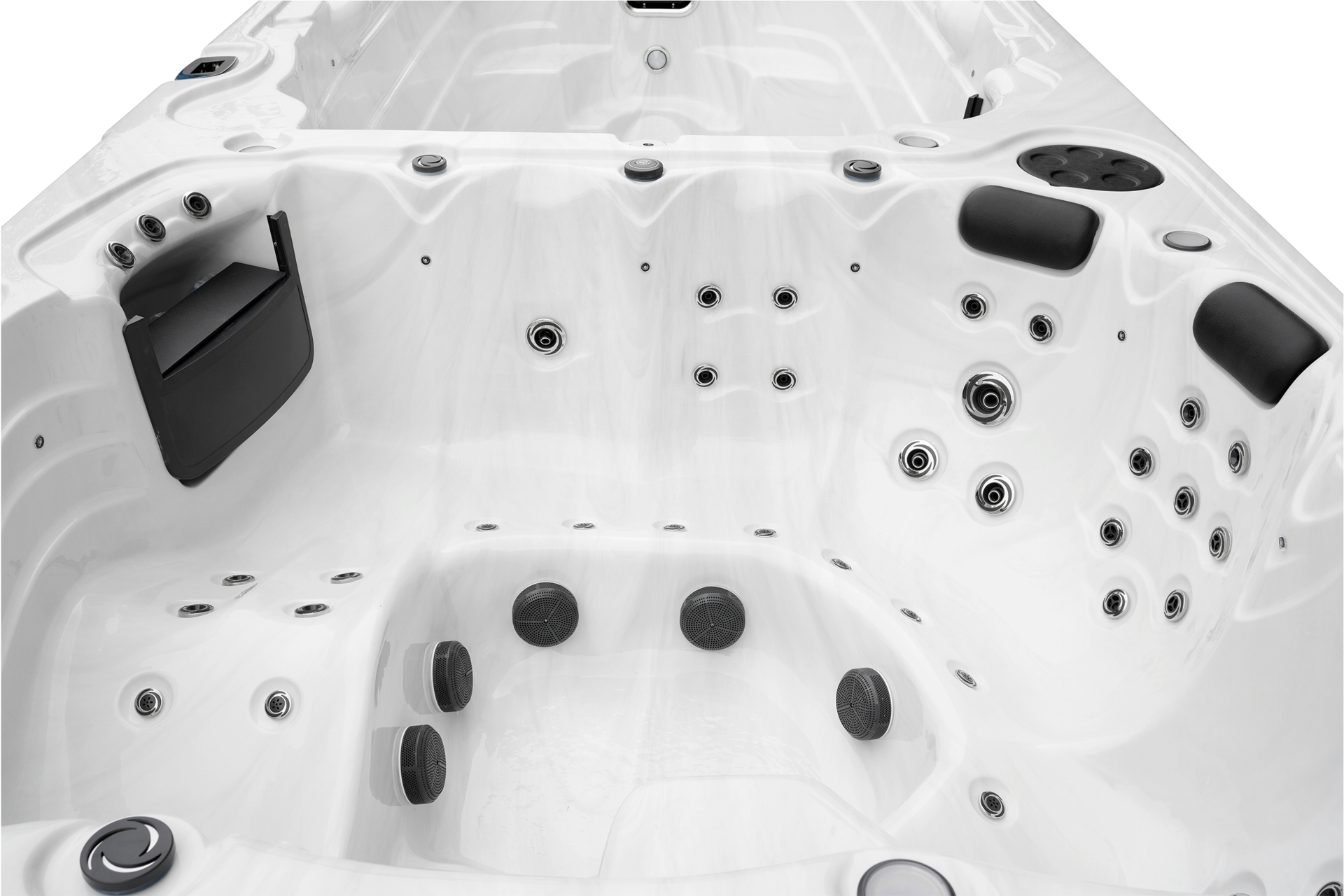 Basen ogrodowy z przeciwprądem i hydromasażem Hanscraft Valhalla 580 x 230 cm - całoroczny - 66 dyszy Basen ogrodowy z przeciwprądem i hydromasażem Hanscraft Valhalla 580 x 230 cm