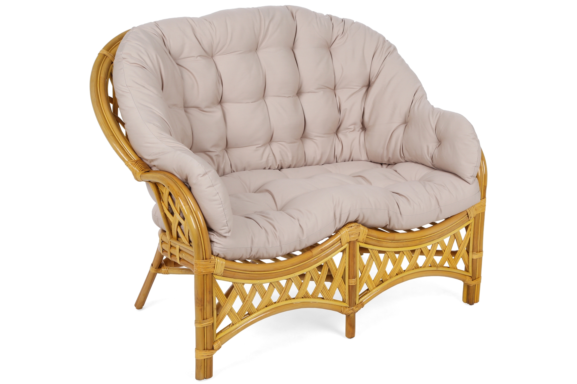 Meble ogrodowe rattanowe Diego Honey / Cream 3+1