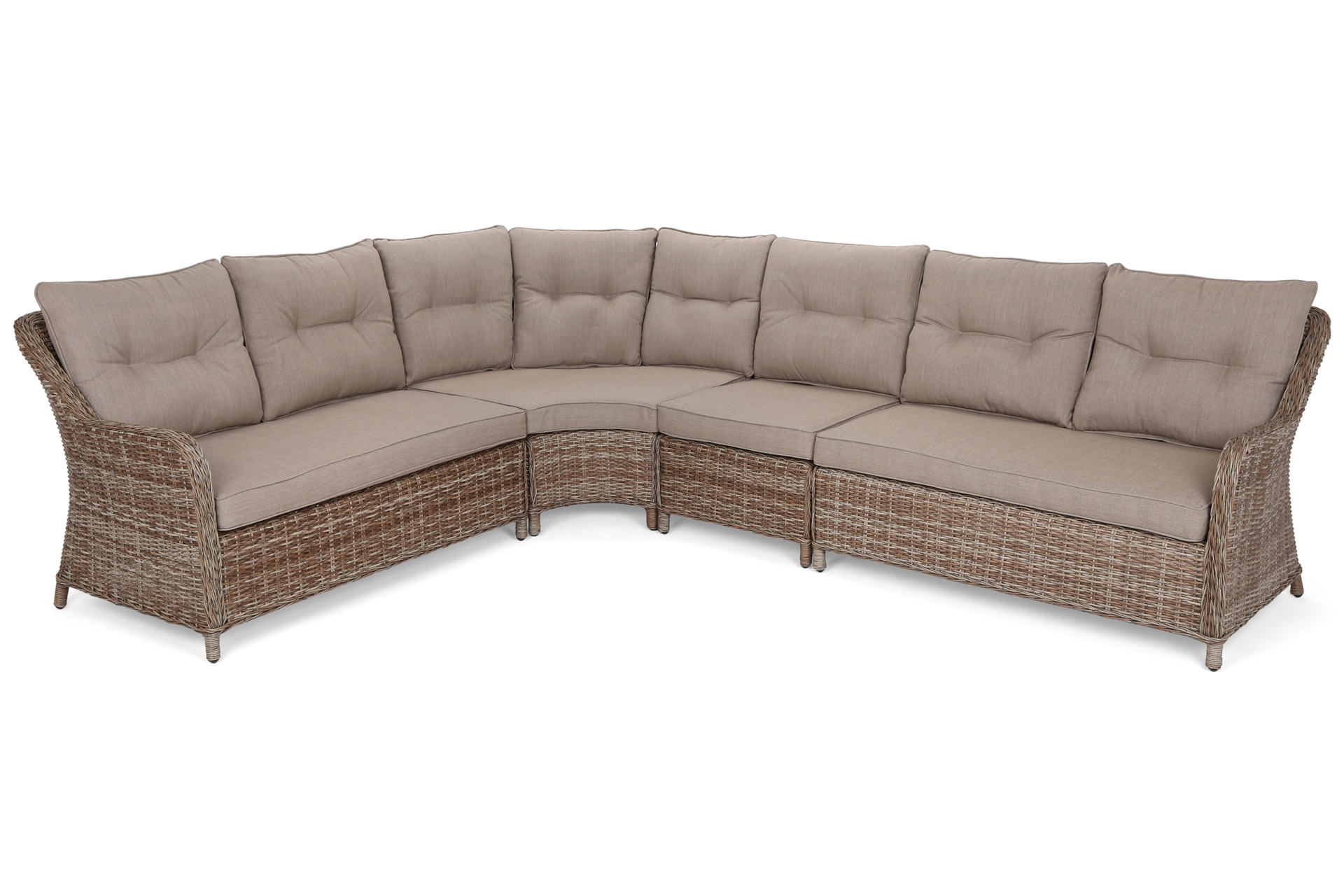 Narożne meble ogrodowe technorattanowe Windsor Ginger / Brown Melange